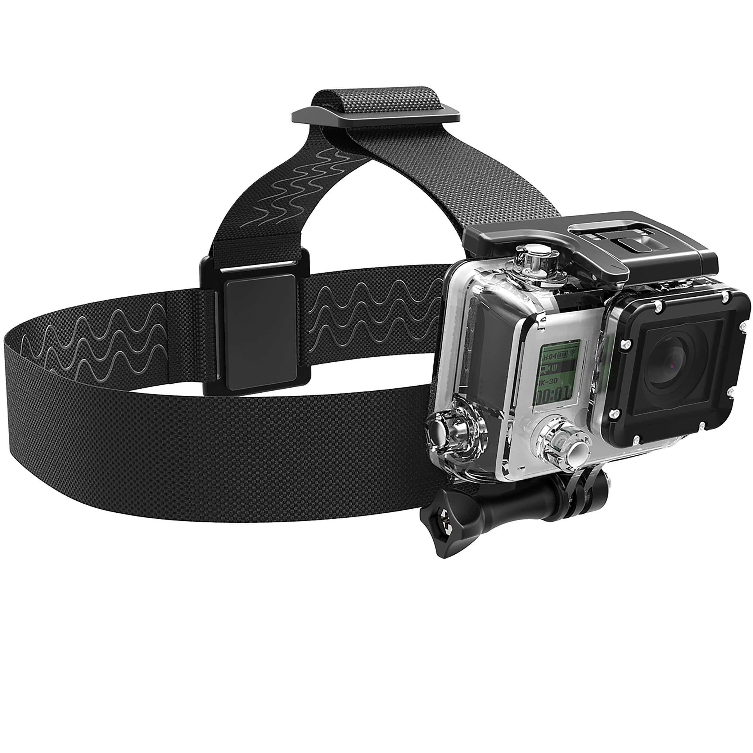 Action camera head mount strap, action cam Extendable head strap adapter for sport & outdoor compatible with GoPro Hero 11 10 9 8 7, Max, Fusion, Hero (2018) 6, 5, 4, session, DJI, Osmo, insta360