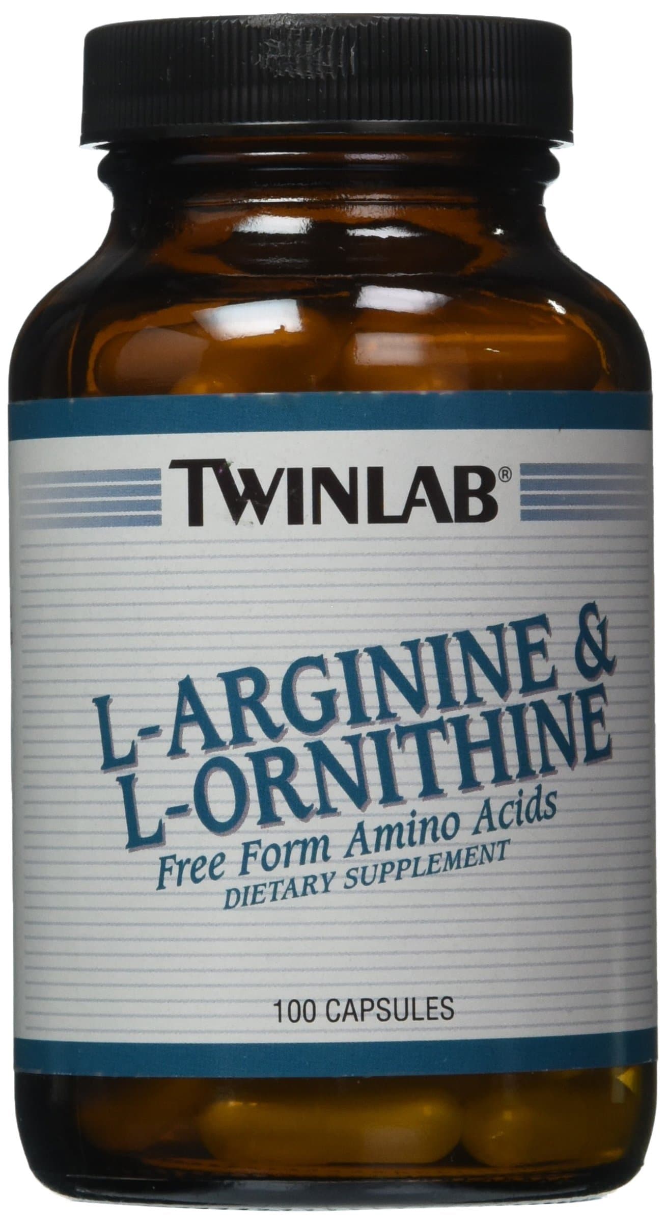 Twinlab L-Arginine and L-Ornithine, 100 Capsules