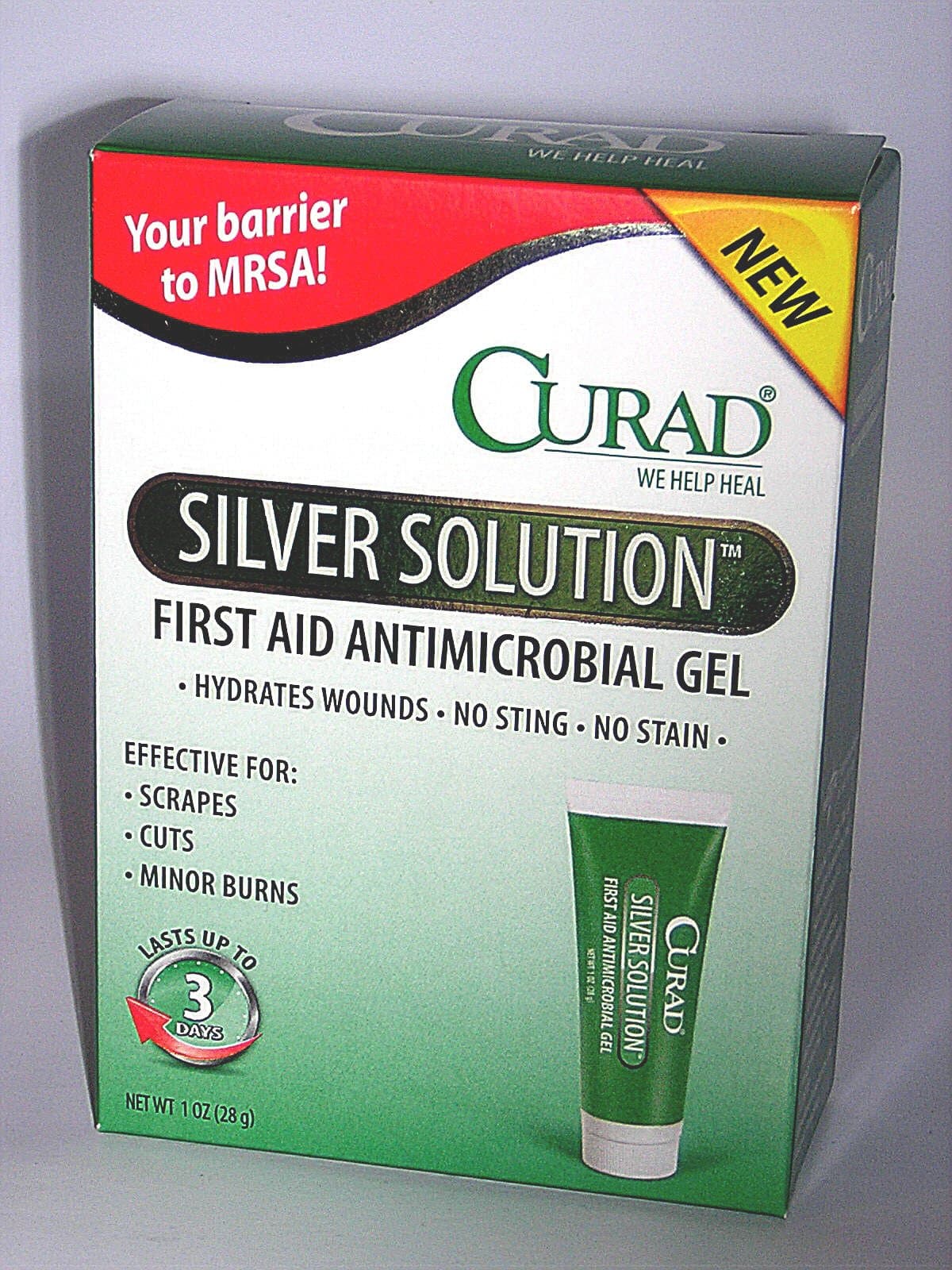 Curad Silver Solution Antimicrobial Gel, 1 Ounce