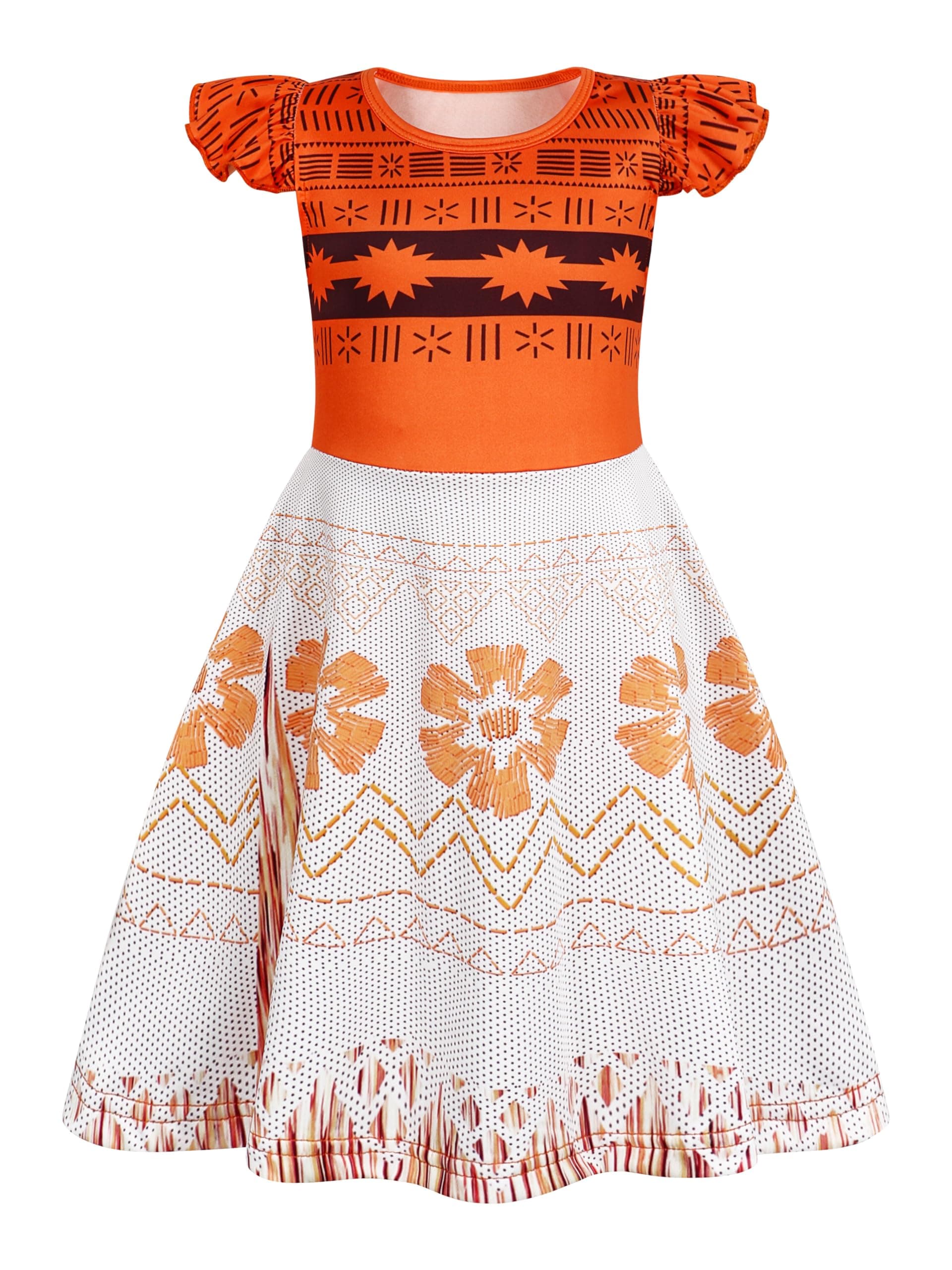 Girls Nightgowns Princess Pajamas Nightdress for Toddler Kids Sleepwear Flutter Short Sleeves Nightie Dress