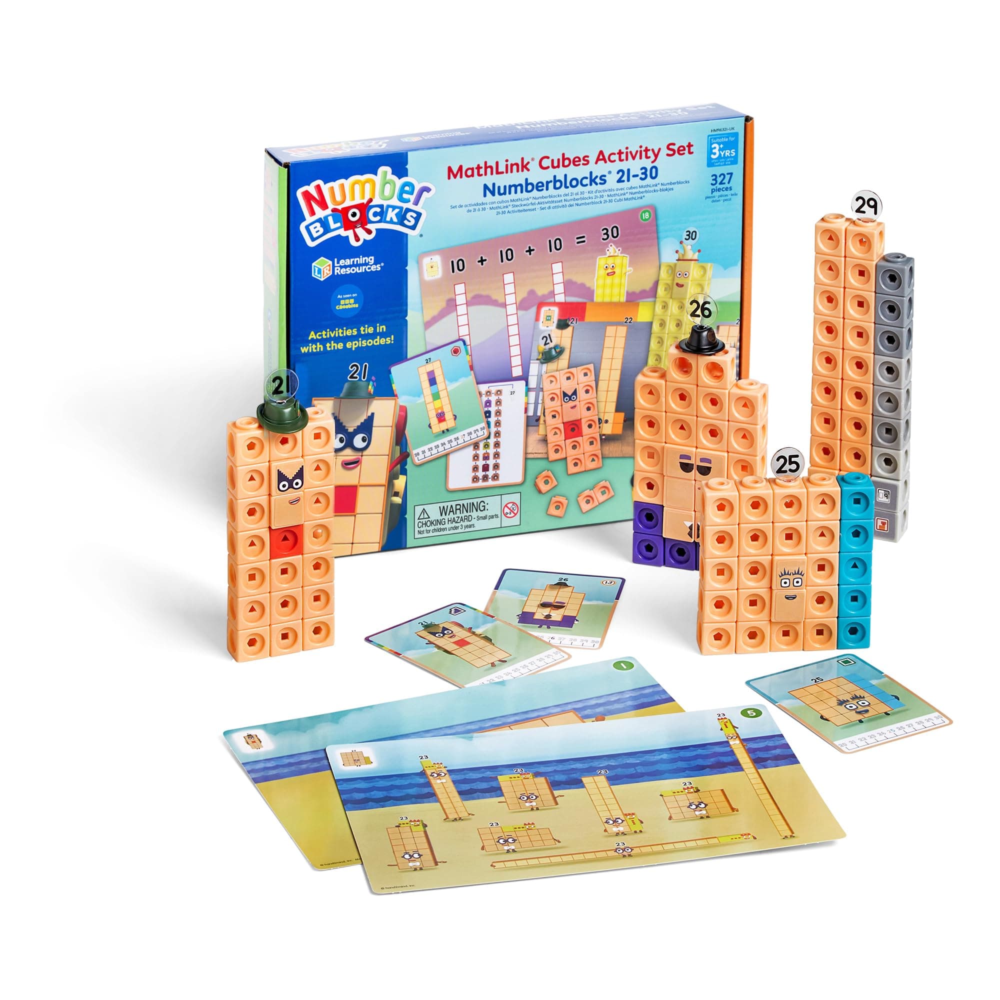– NumberBlocks MathLink Cubes Activity Set 21-30