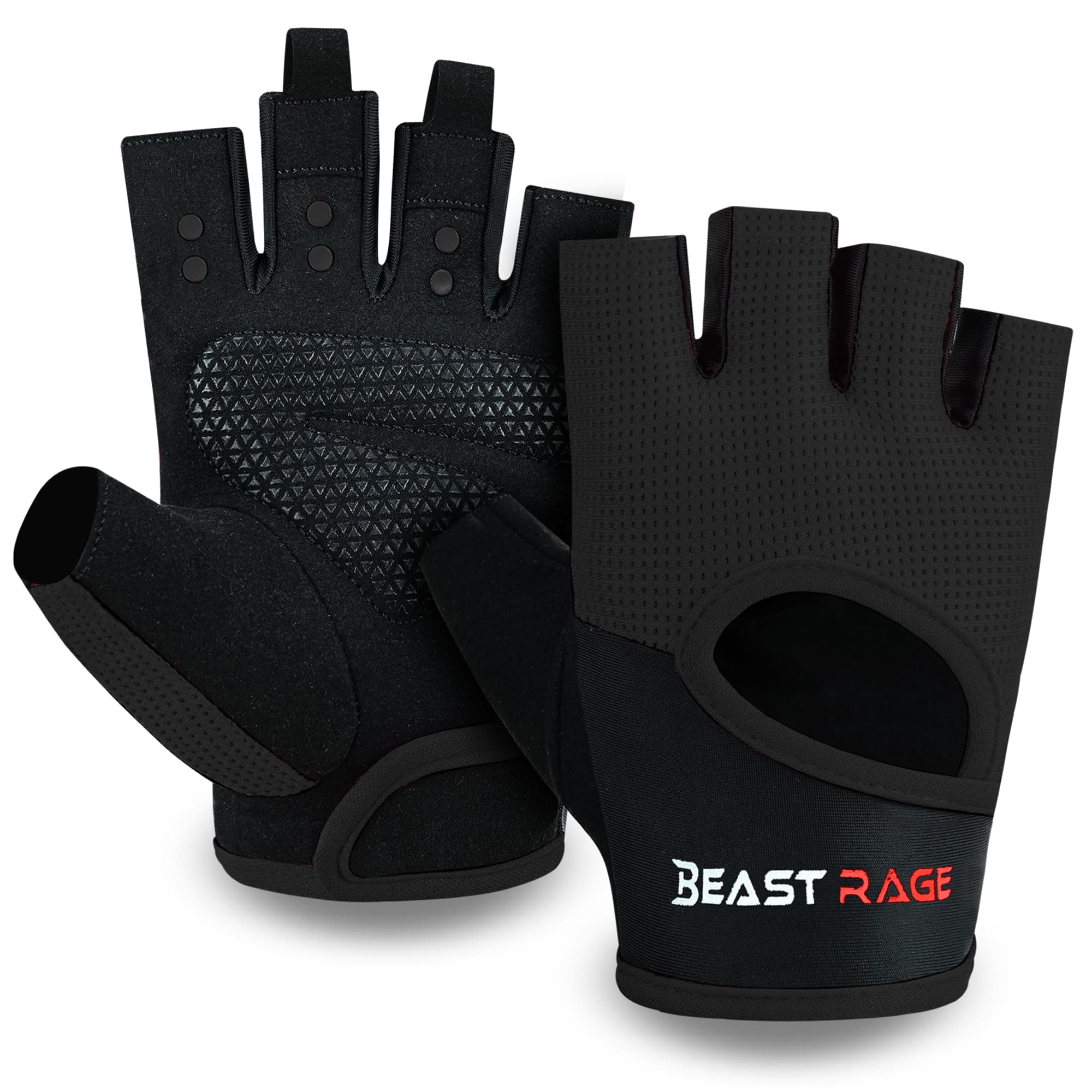 Gym Gloves for Men and Women, Breathable Weight Lifting Gloves with Non-Slip Silicon Padded Protection, Ladies Fitness Training Gloves for Workout,Cycling,Fitness Exercises.