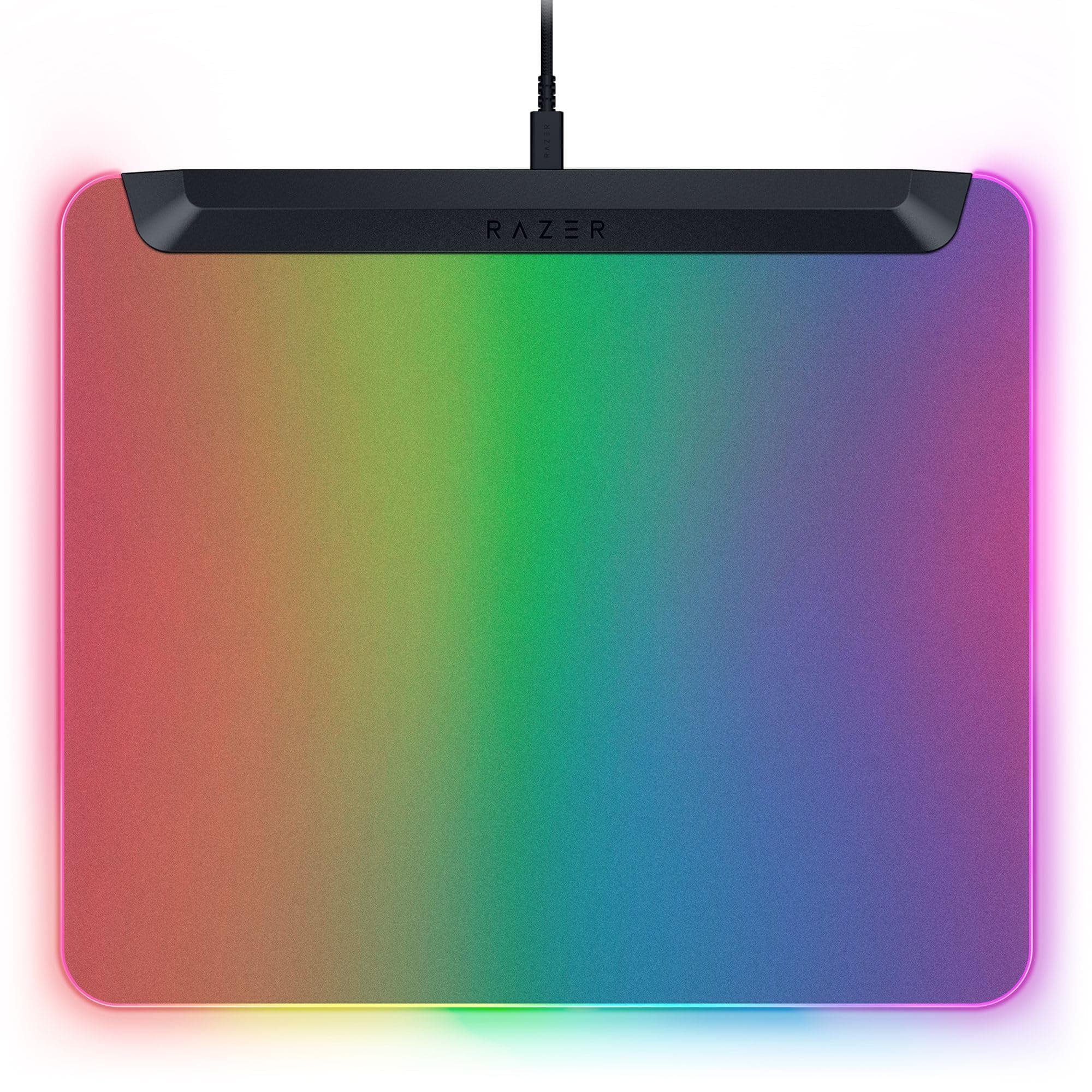 Razer Firefly V2 Pro Fully Illuminated RGB Gaming Mouse Mat: Backlit Design - 15 Zones Chroma Lighting - USB 2.0 Port - Detachable USB Type C Cable - Micro Textured Surface - Non-Slip Base