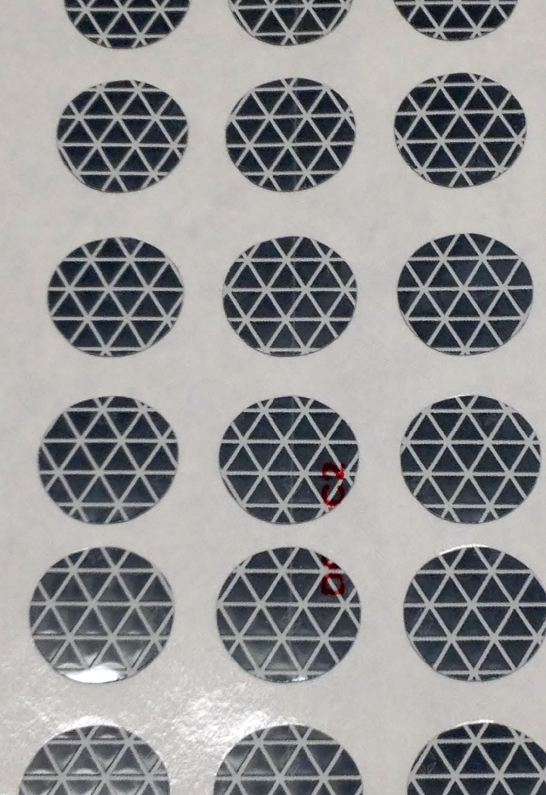 Cole Safety Products White Reflective High Intensity V92 .75, 20-dots