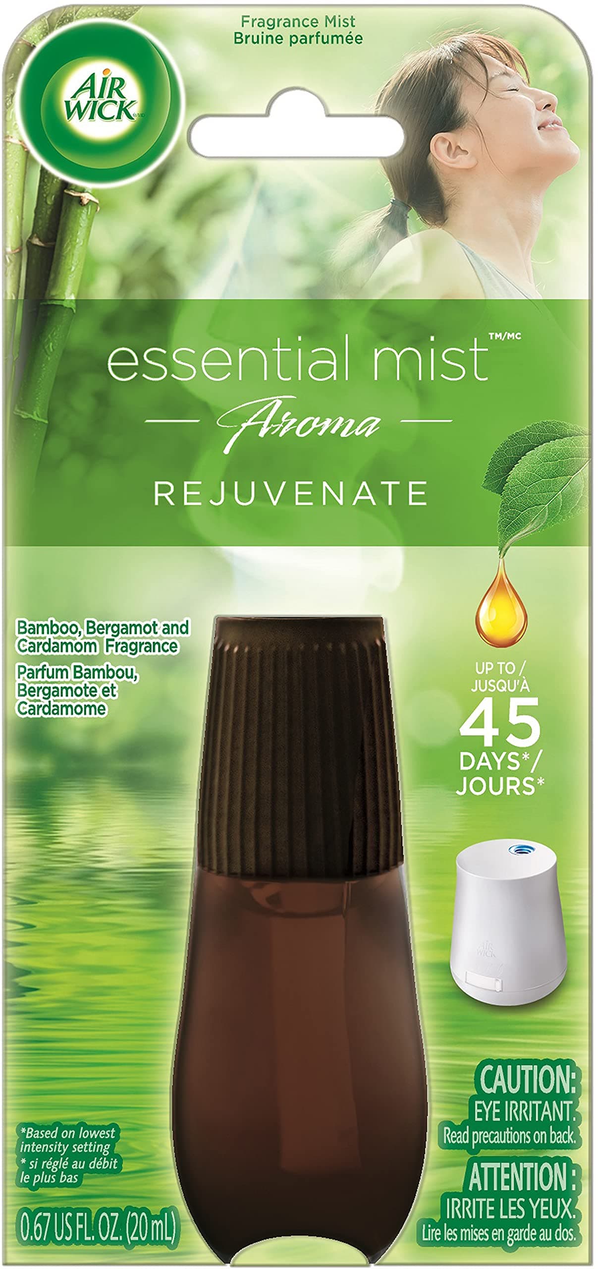 Essential Mist Refill, 1 ct, Rejuvenate, Essential Oils Diffuser, Air Freshener, Aroma