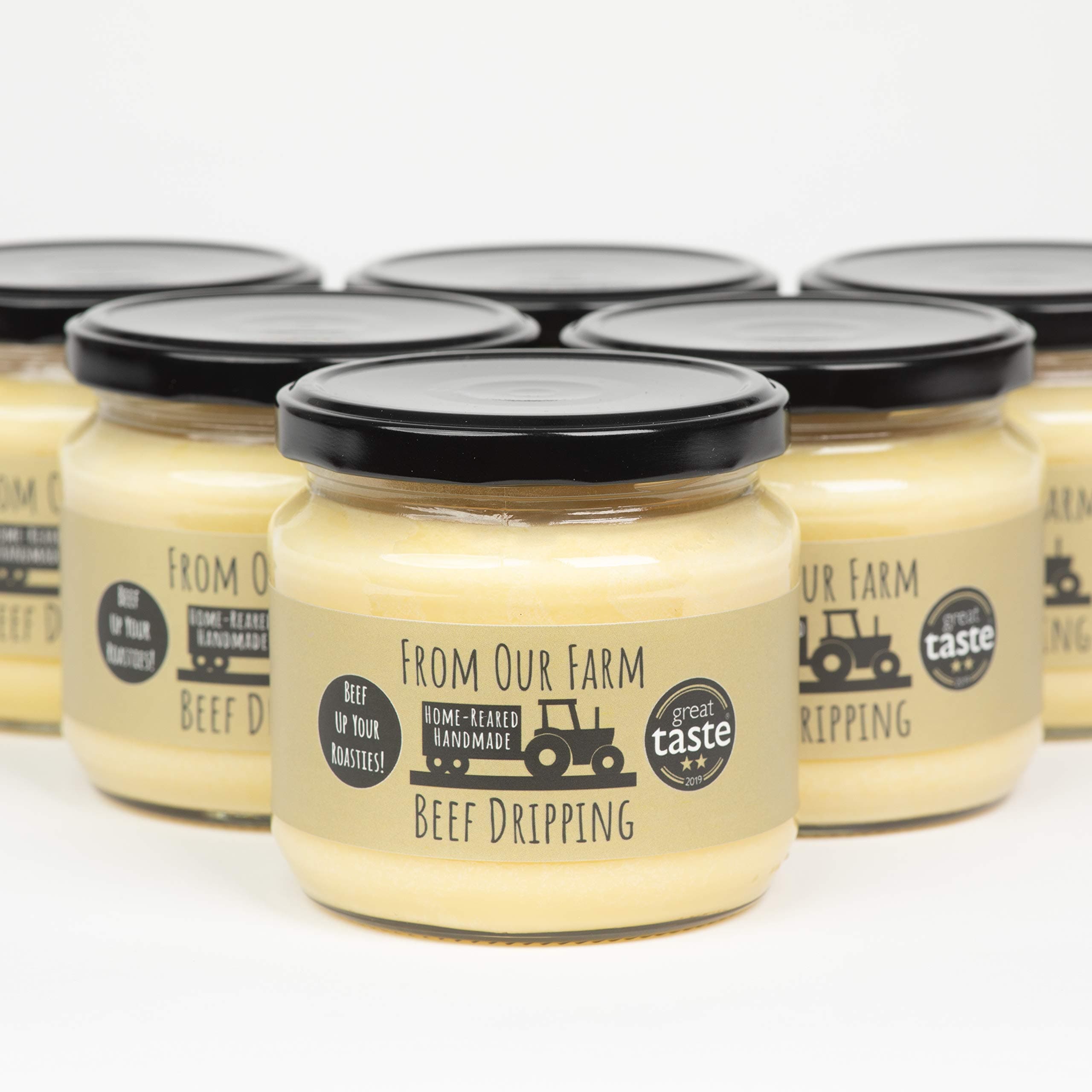 From Our Farm Grass Fed Beef Dripping - 100% British Beef Tallow Case of 6
