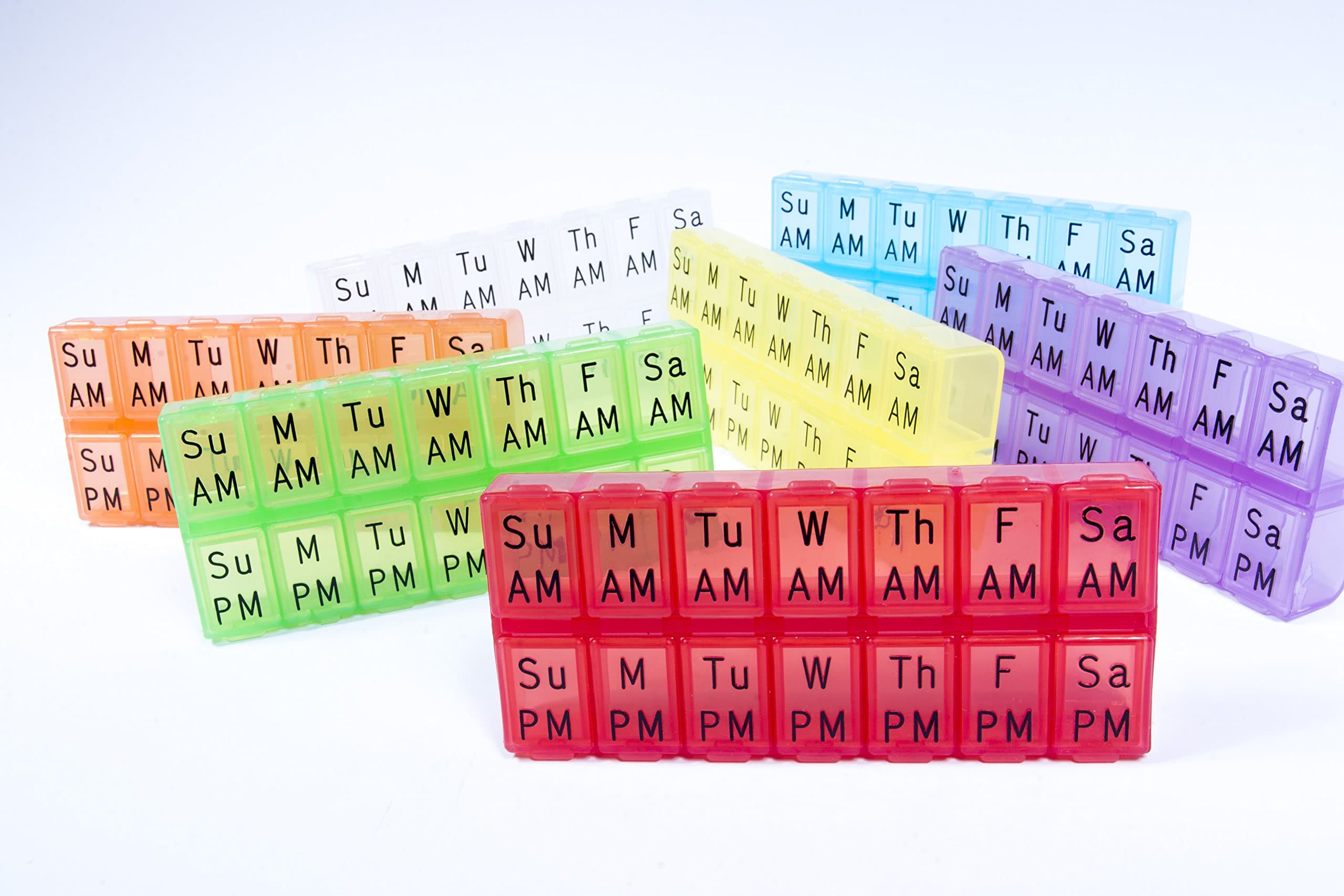 AP-285 Bulk Pack (72 pcs) Medium 7 Day AM/PM Pill Box