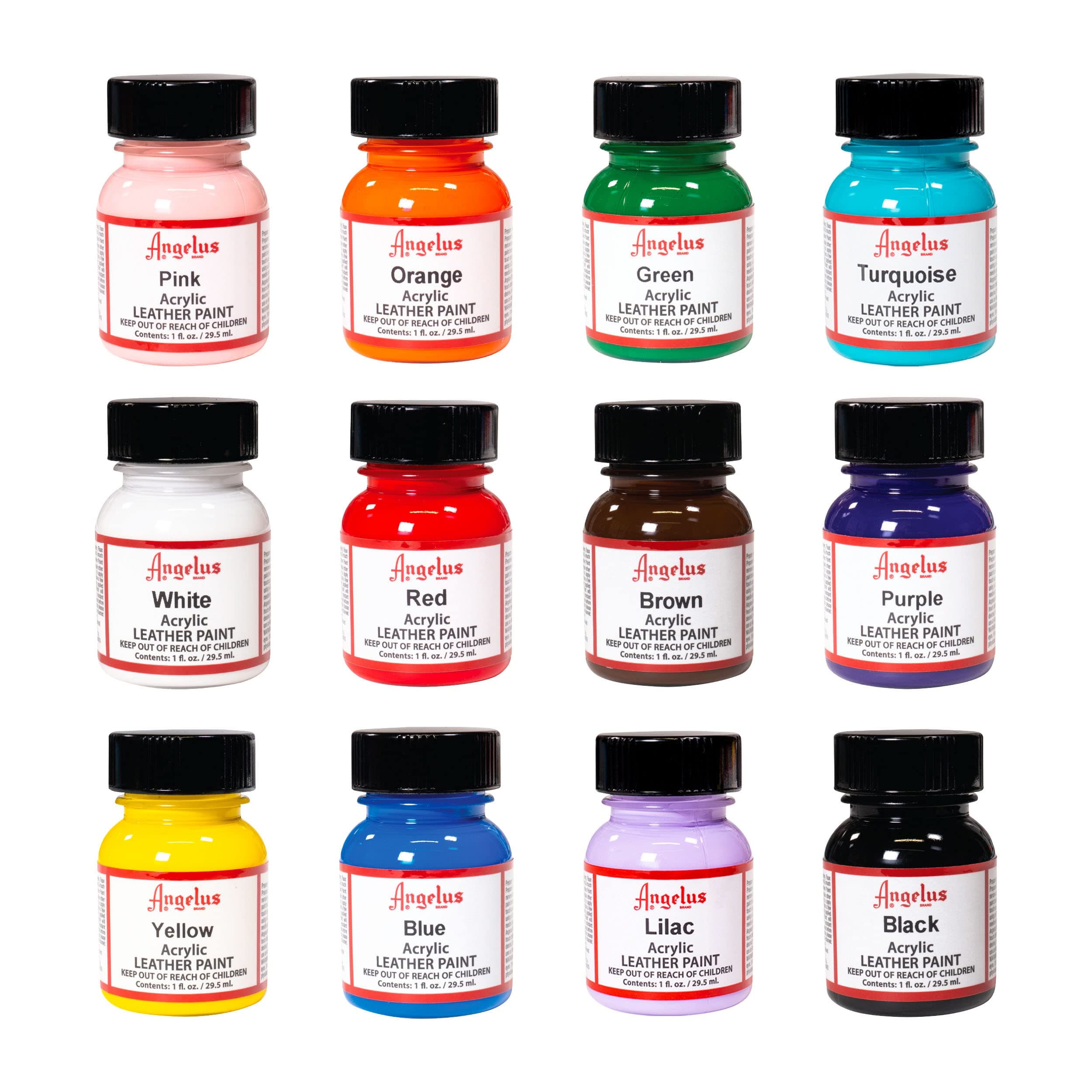 Brand Acrylic Paint Starter Kit 12 1oz Leather Vinyl Sneaker
