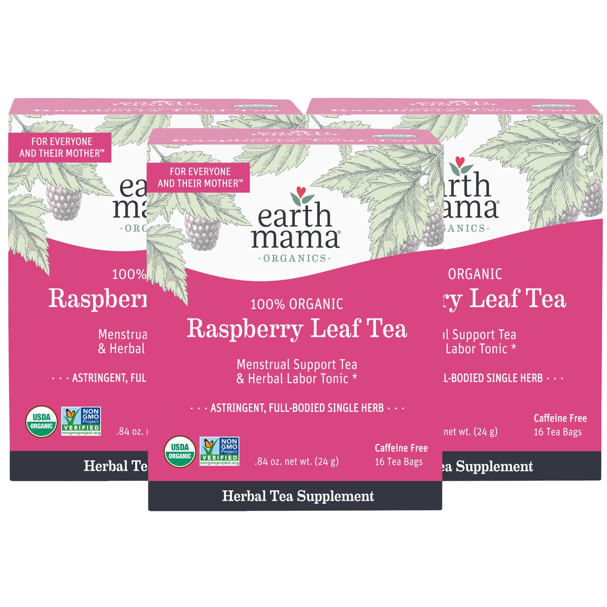 Organic Red Raspberry Leaf Tea | Labor Prep & Menstrual Support Herbal Tea, Pregnancy & Postpartum Care Recovery | 48 Teabags | Caffeine Free & Non-GMO