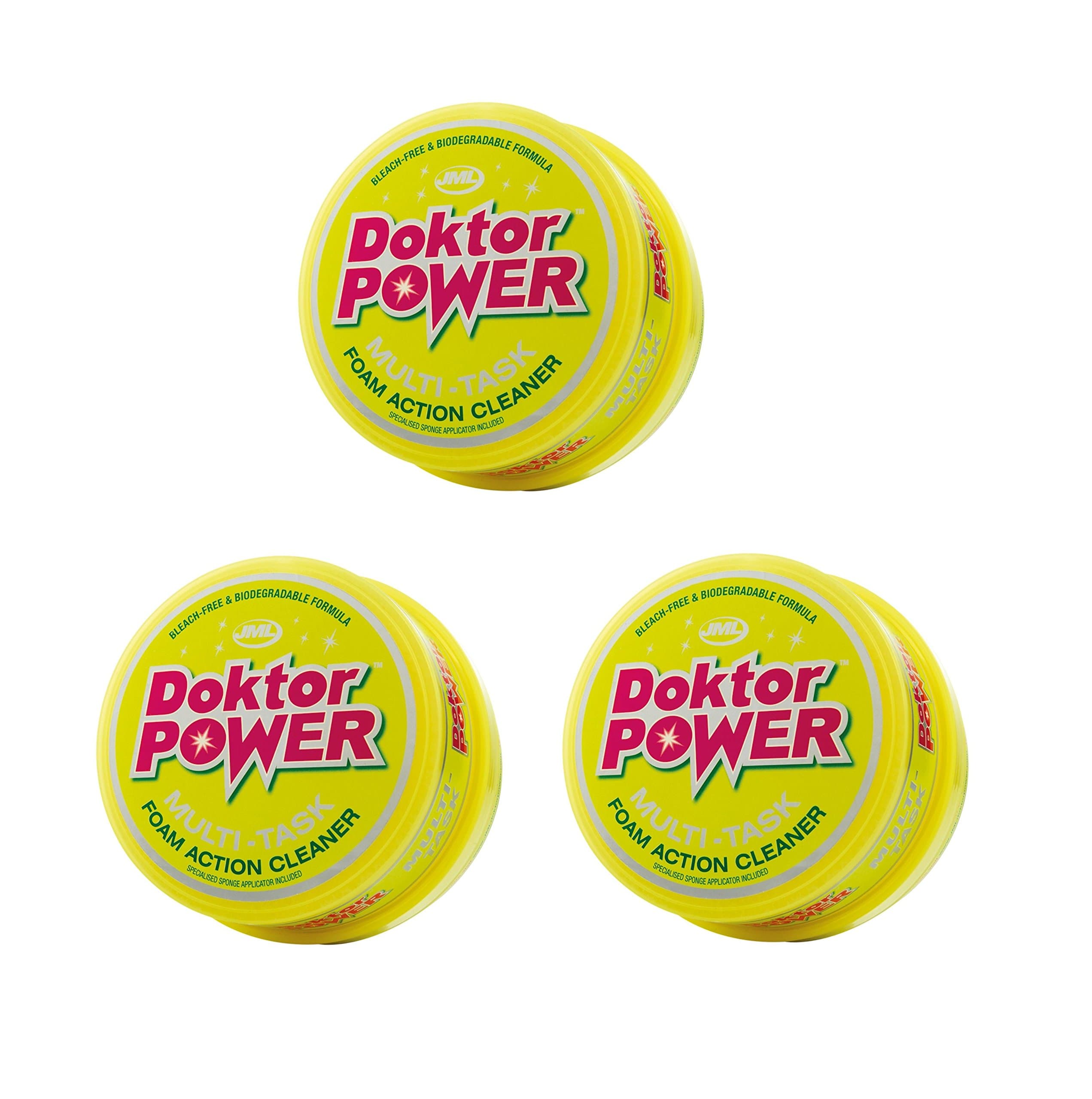 3 Pack JML Doktor Power Multi-Task Foam Action Cleaner