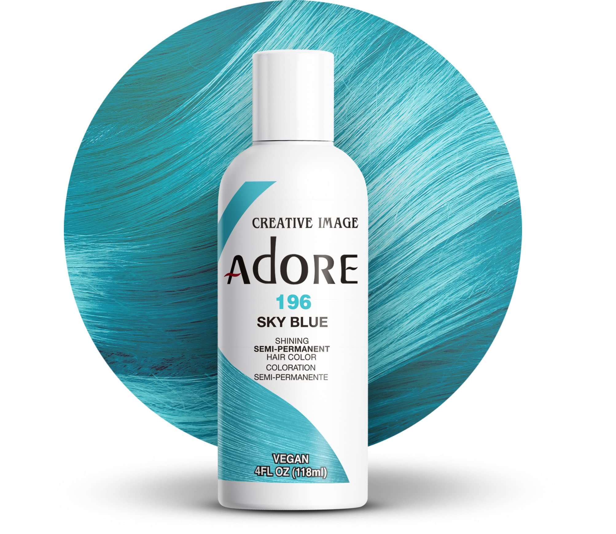 Shining Semi Permanent Hair Colour, 196 Sky Blue