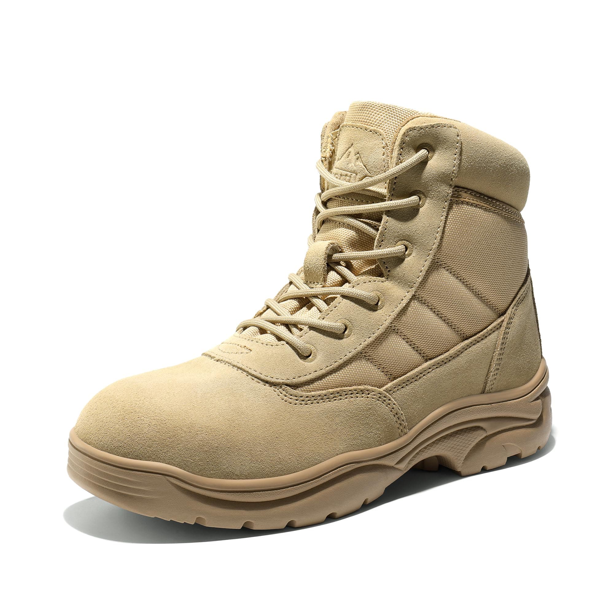 Men's Waterproof Tactical Work Boots Leather Outdoor Hiking Military 6 Inches Motorcycle Combat Boots