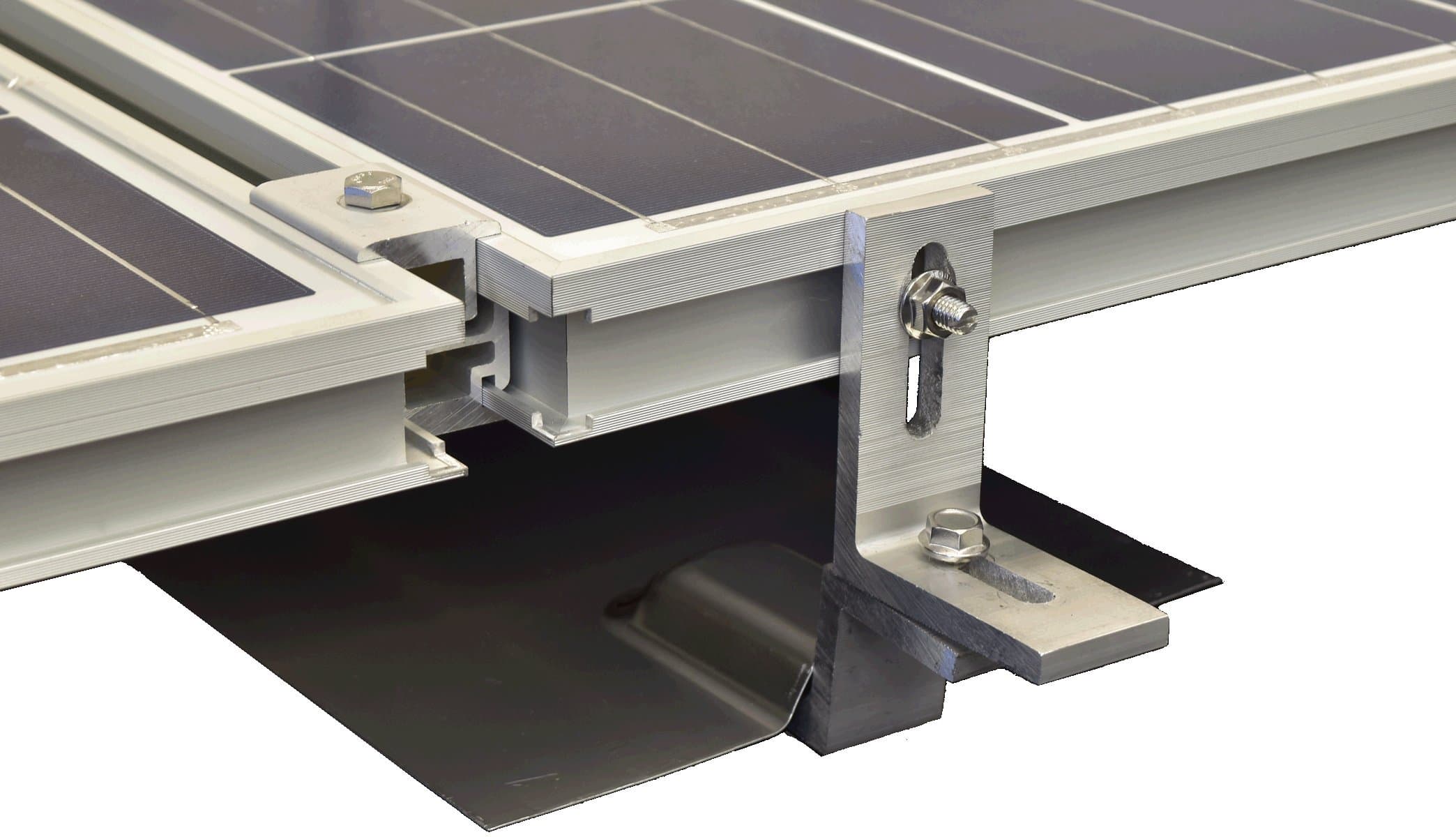 Magerack PV Solar System Boviet 260w Poly Modules Panels Black Frame Pack of 6 with MageMount Mounting System from