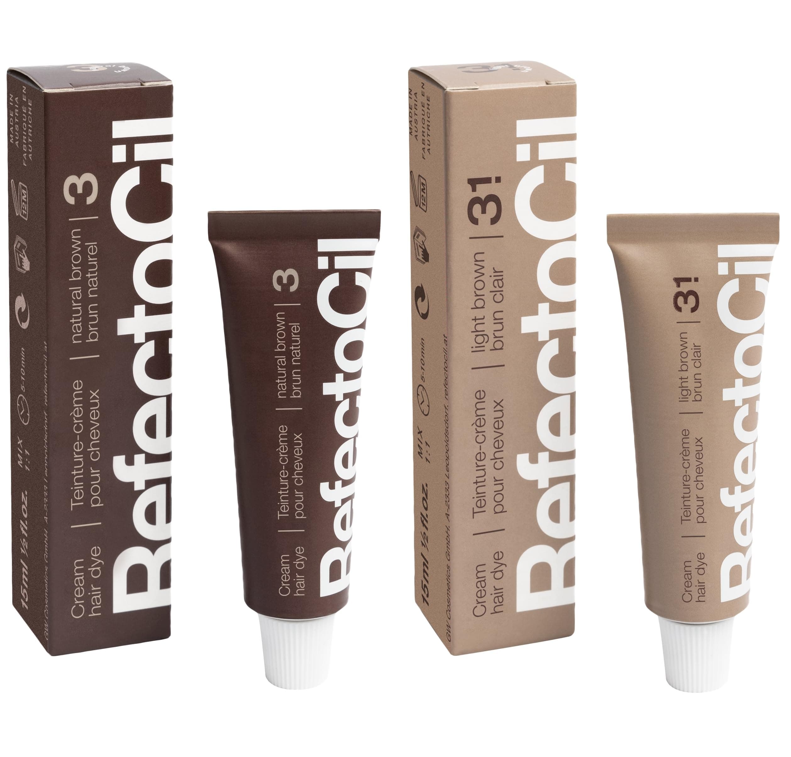 RefectoCil Cream Hair Dye 2-Pack – Professional Hair Tint for Long-Lasting Color