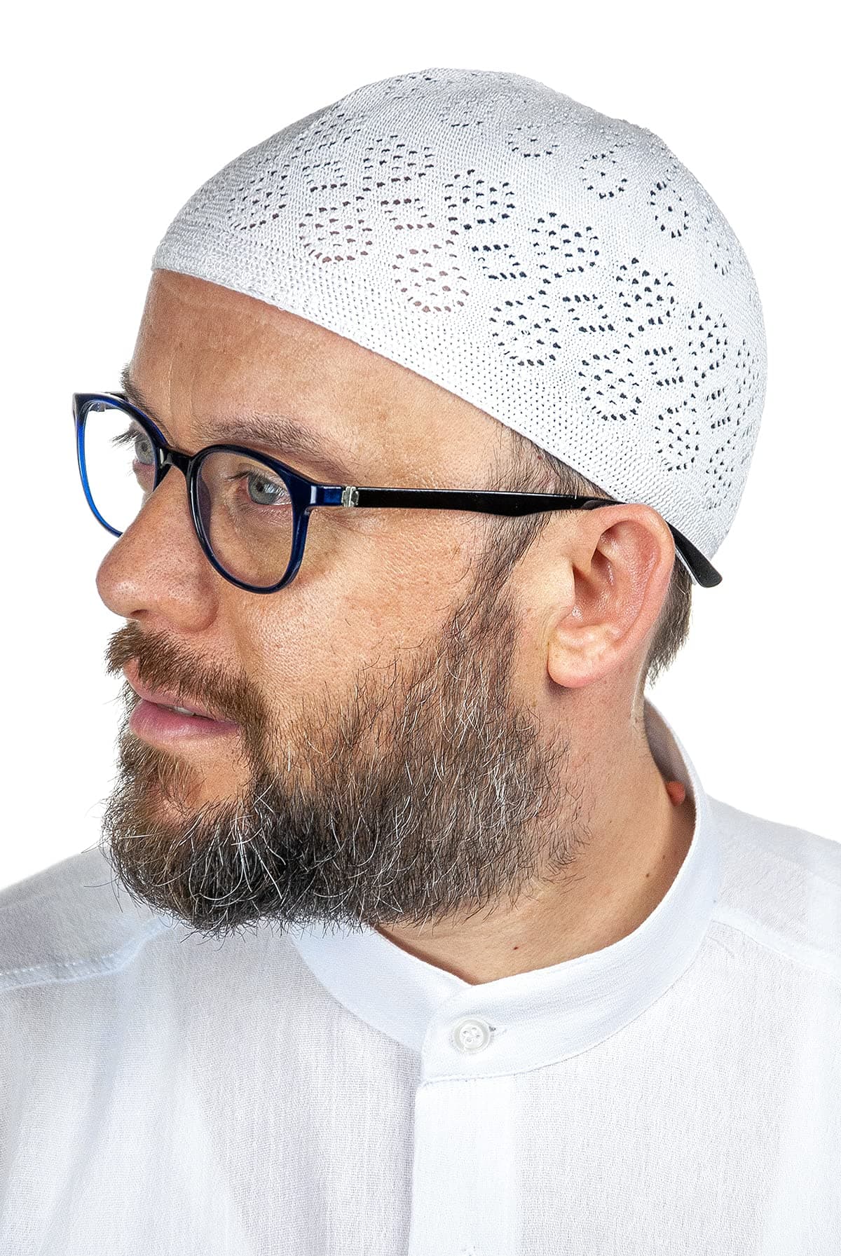 Turkish Muslim Knitting Kufi Hats for Men, Taqiya, Takke, Peci, Islamic Caps, Islamic Gifts, Standart Size