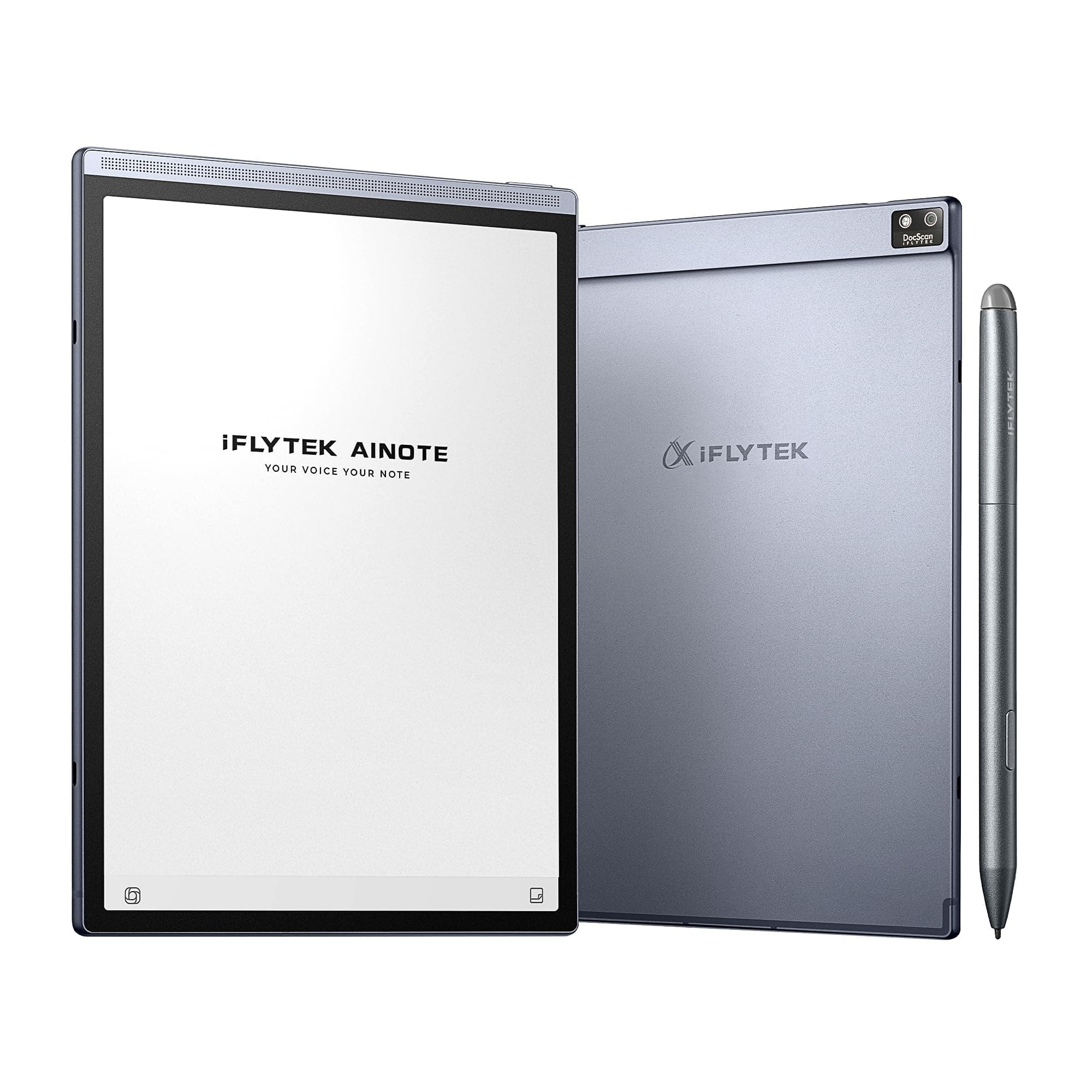 iFLYTEK AINOTE Air 2 Bundle – 8.2" E Ink AI Note-taking Tablet with Stylus, 4096 Pressure Levels, Digital Notebook with Voice-to-Text Transcription, Multi-languages Support, Ideal for Meetings & Study