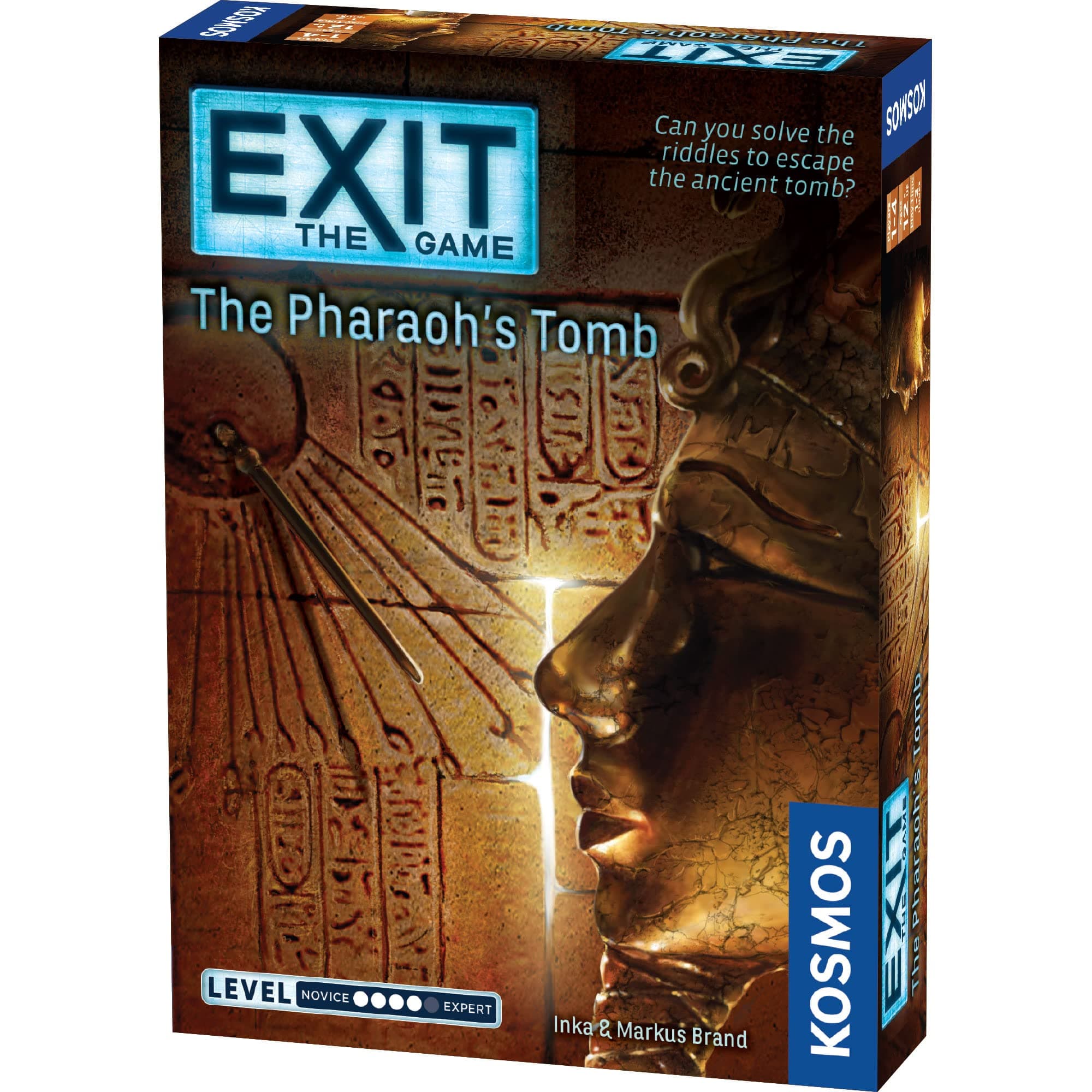 Exit: The Pharaoh's Tomb | Exit: The Game - A Kosmos Game | Kennerspiel Des Jahres Winner | Family-Friendly, Card-Based At-Home Escape Room Experience for 1 to 4 Players, Ages 12+