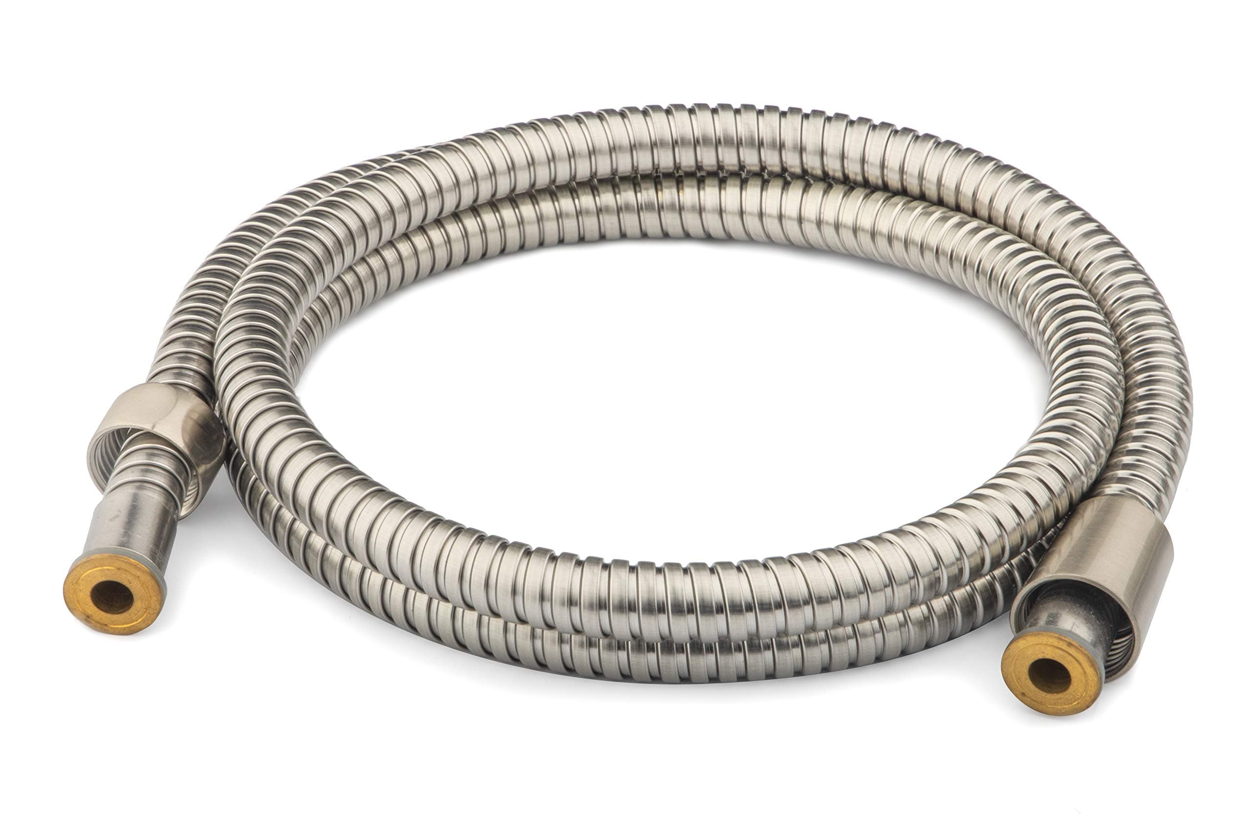 Ana Bath96 Inch (8 ft) Stainless Steel Shower Hose, Extra Long and Flexible/Anti-Twist/Brass Connector/Spot Resist Brushed Nickel Finish