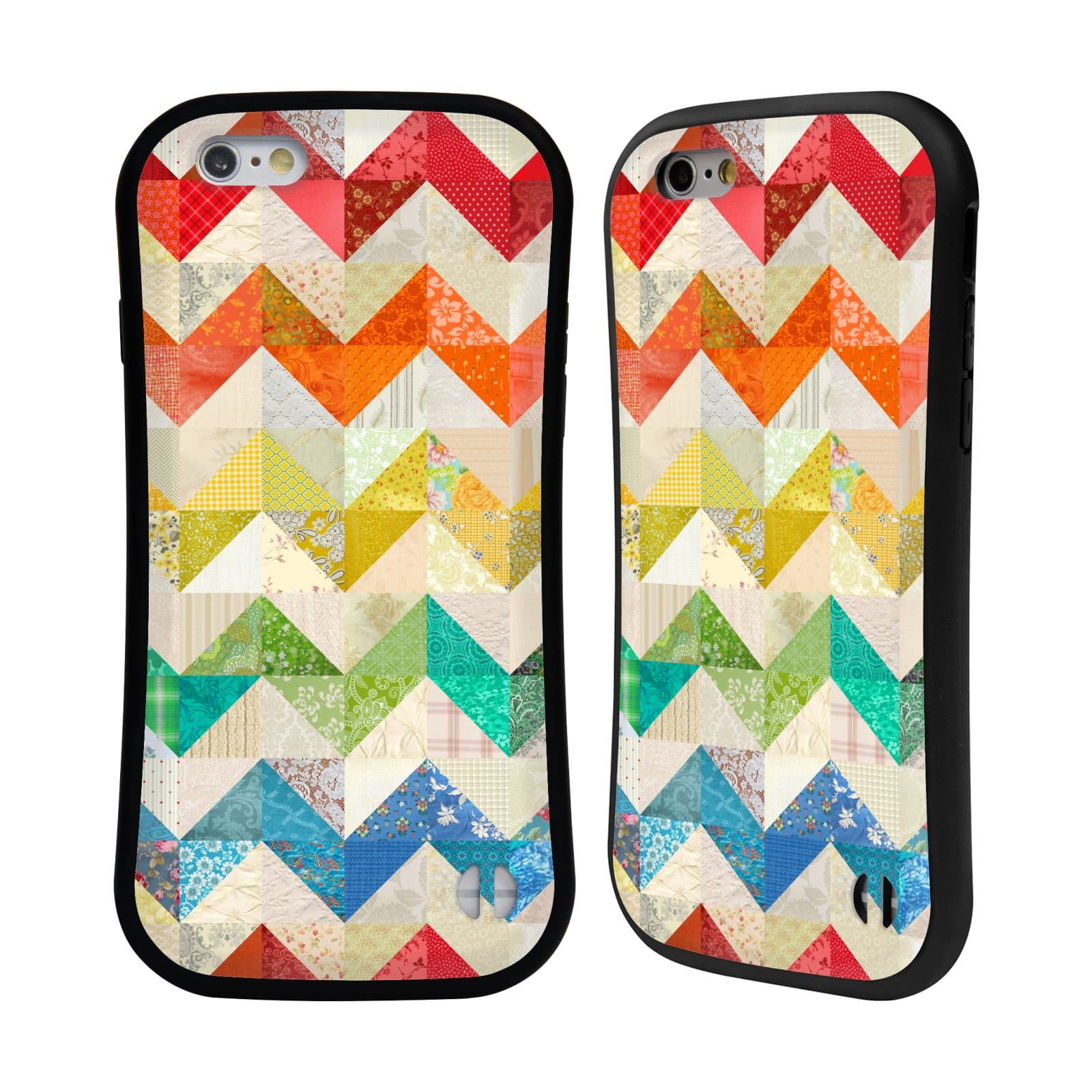 Official Rachel Caldwell Chevron Quilt Patterns Hybrid Case for iPhone 6 / iPhone 6s