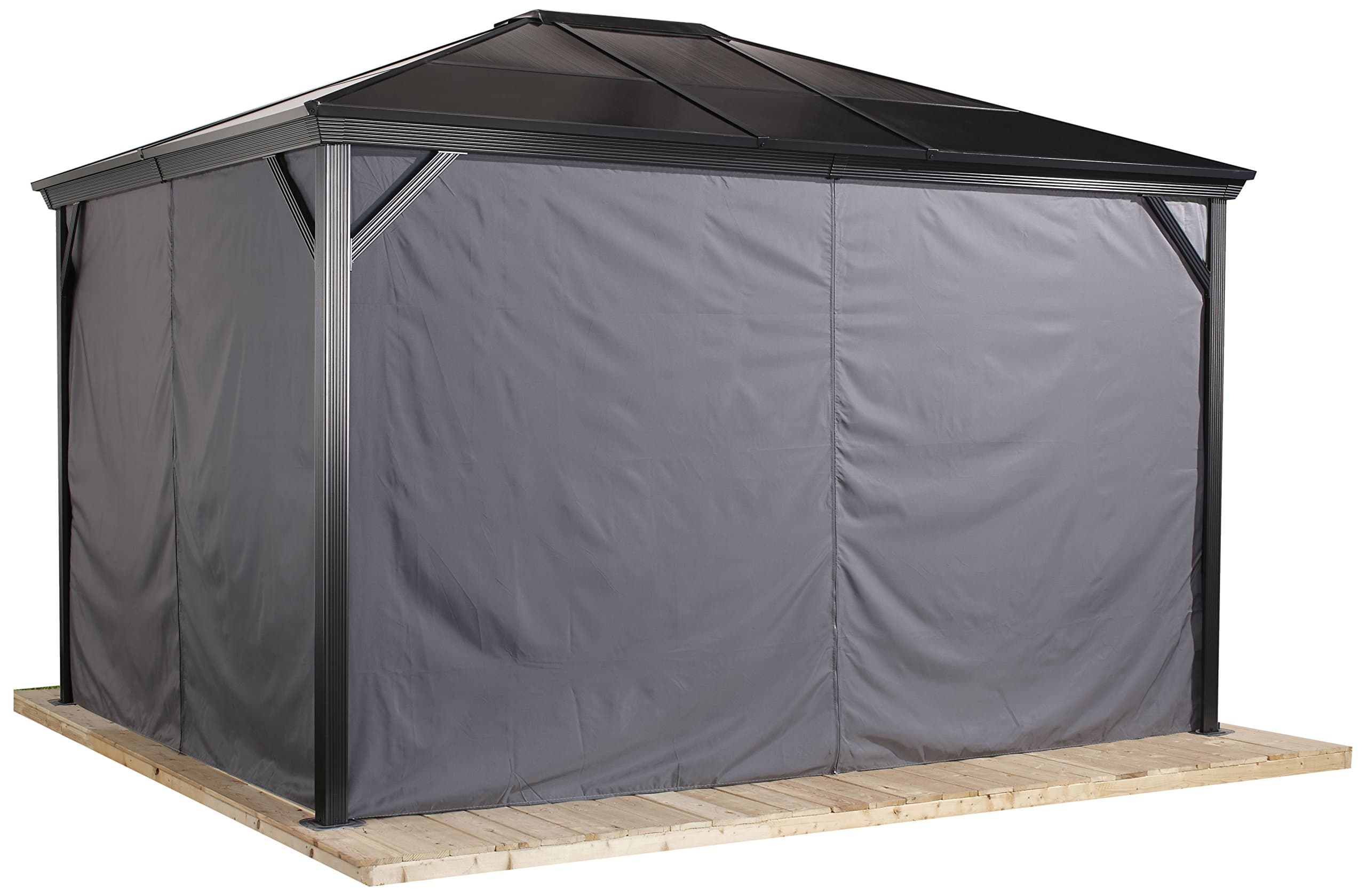 Sojag 135-8163797 Verona Privacy Curtains, 10' x 14', Grey