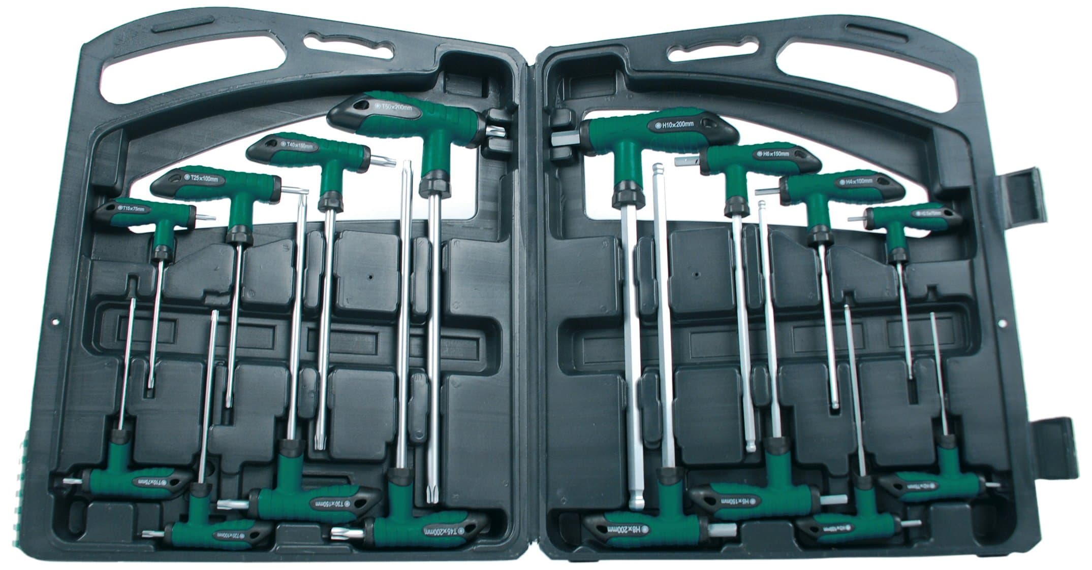 Brueder Mannesmann Tools M18190 Offset Screwdriver Set 16 Pieces