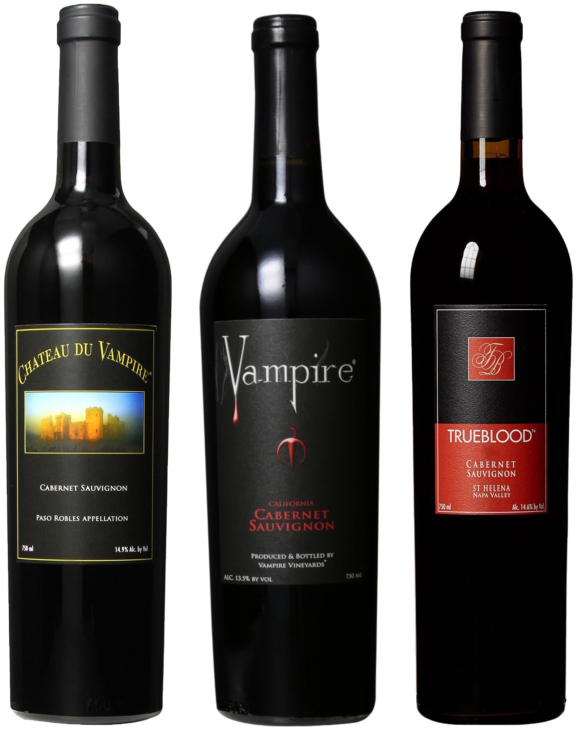 Vampire Vineyards Cabernet Sauvignon Mixed Pack, 3 x 750 mL