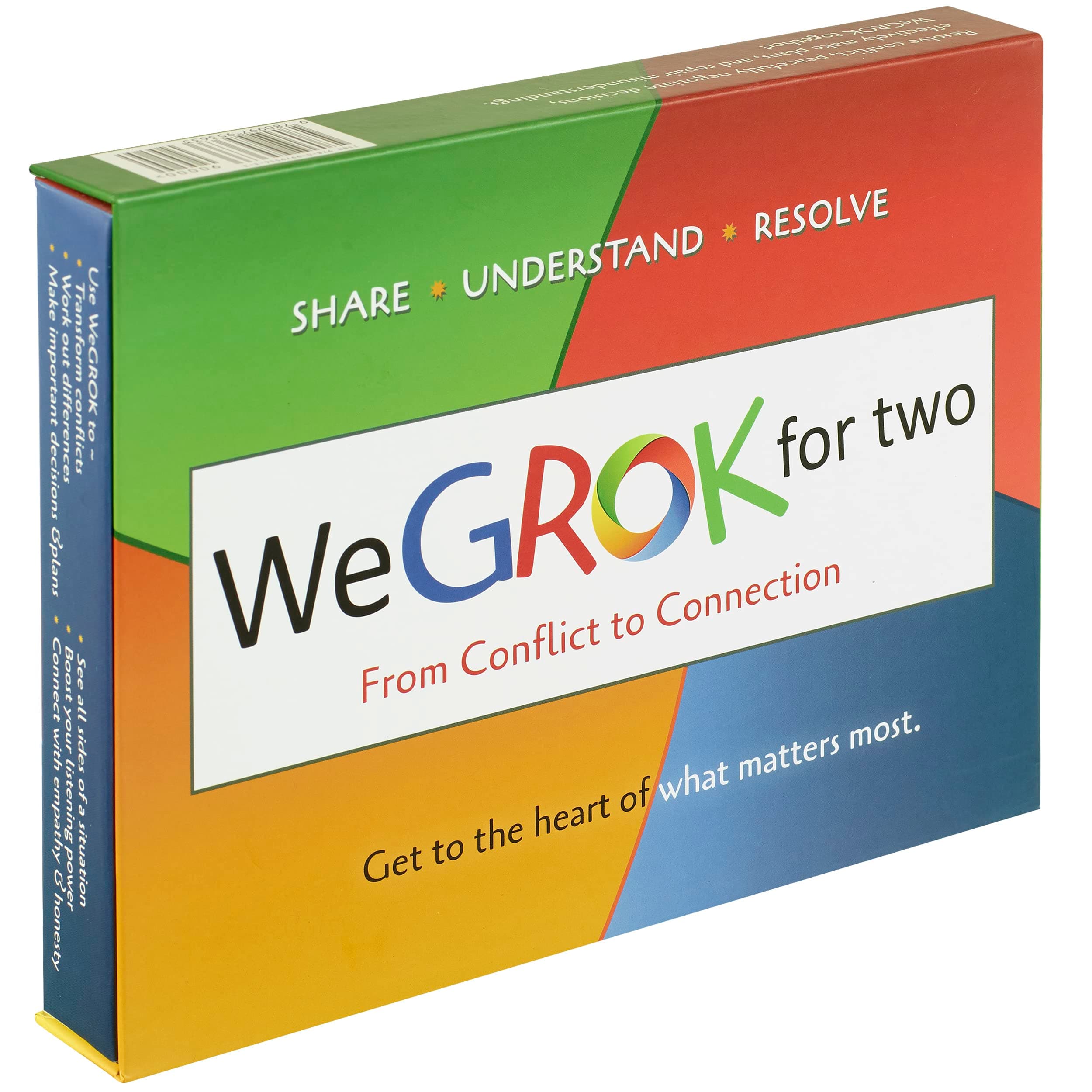 WeGROK Conversation Cards for Two: Mediation Games to Enhance Relationships, Communication & Resolve Conflicts for Couples, Friends & Family