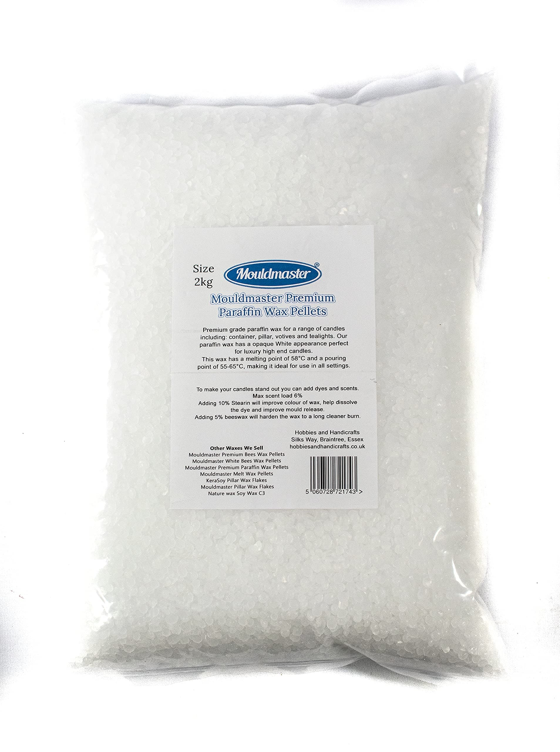 Paraffin Wax, Translucent, 2kg