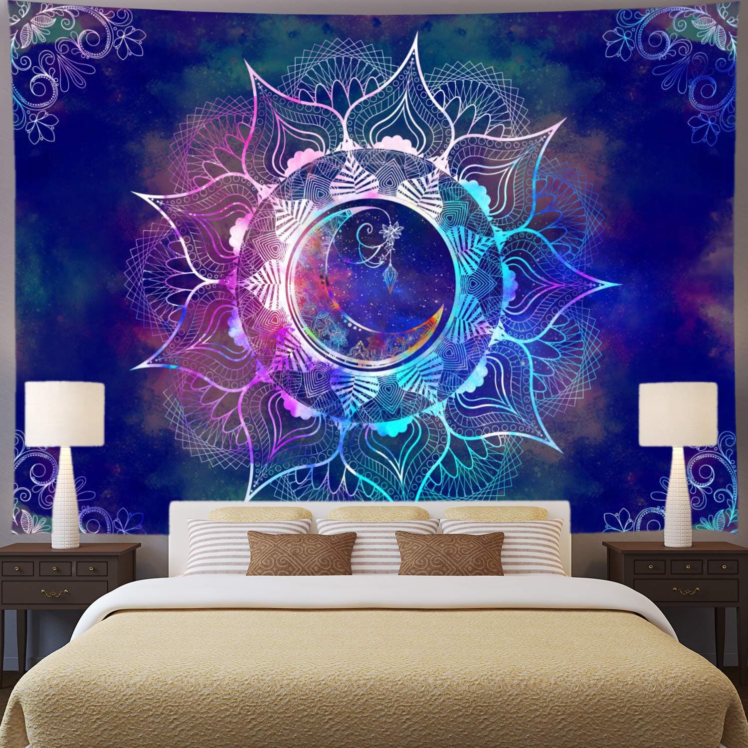 Blue Mandala Tapestry