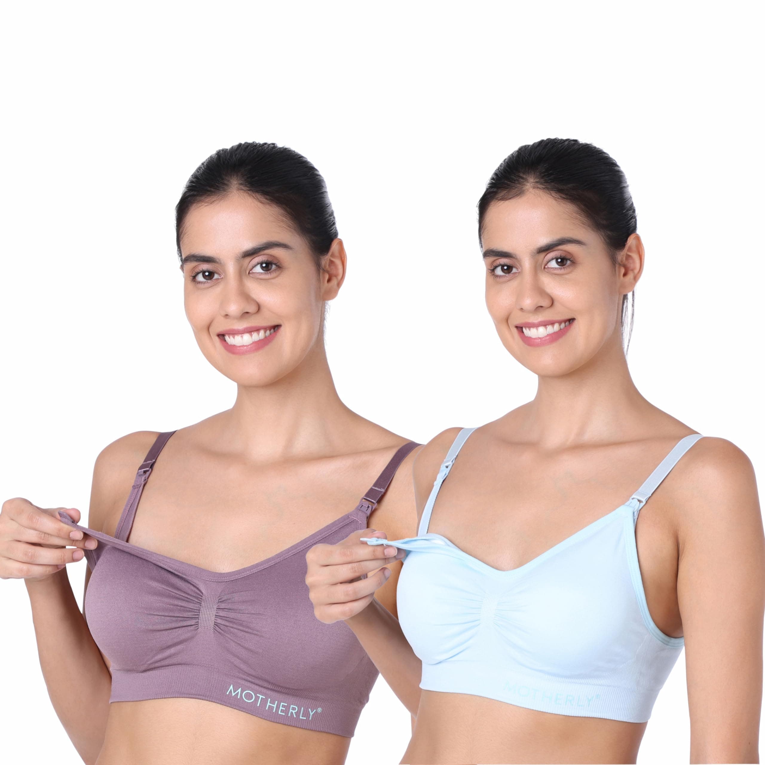 Motherly Maternity Bra Comfortable Padded Breastfeeding Nursing Bras for Women with Removable Pads
