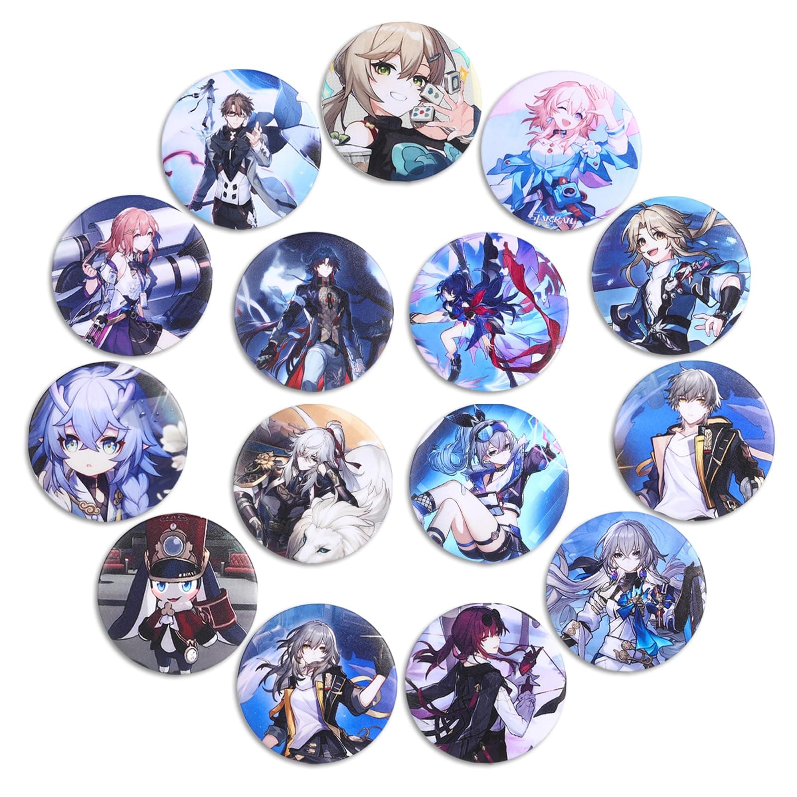 TaiCy Honkai Star Rail Badges,44mm Game Pins Badges,for Clothing,Backpack,Collection Gift for Game Fans