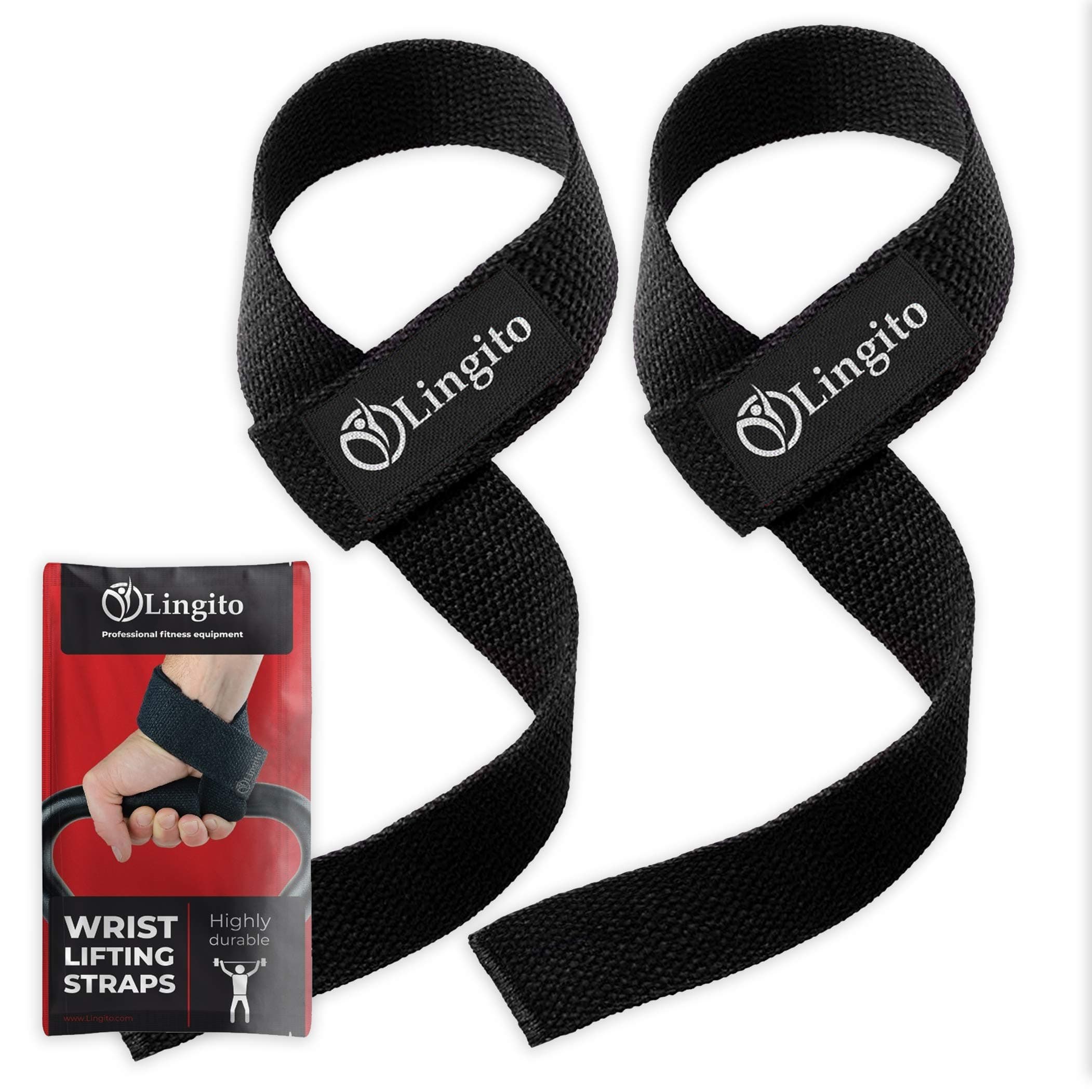 LingitoWrist Wraps | Professional with Thumb Loops | Wrist Support Braces for Men & Women | Weight Lifting, Powerlifting, Strength Training