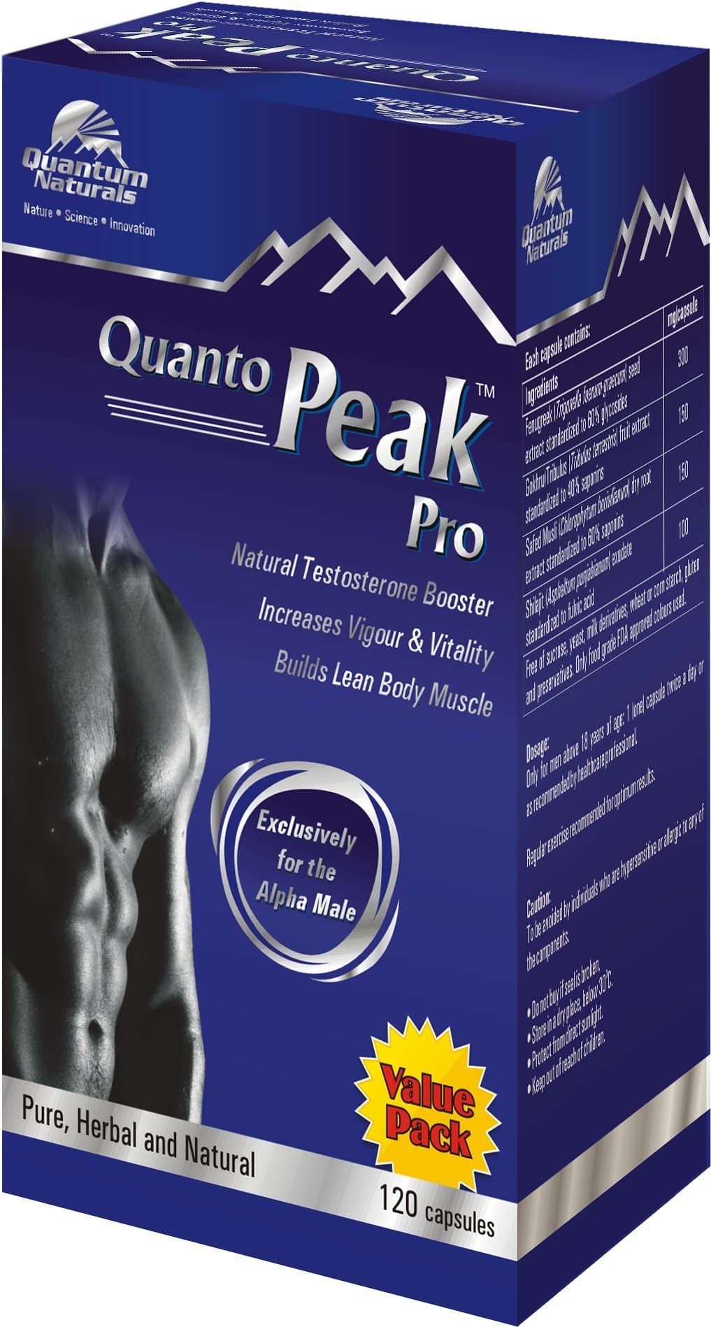 Quantum Naturals Quanto Peak Pro - 120 Capsules