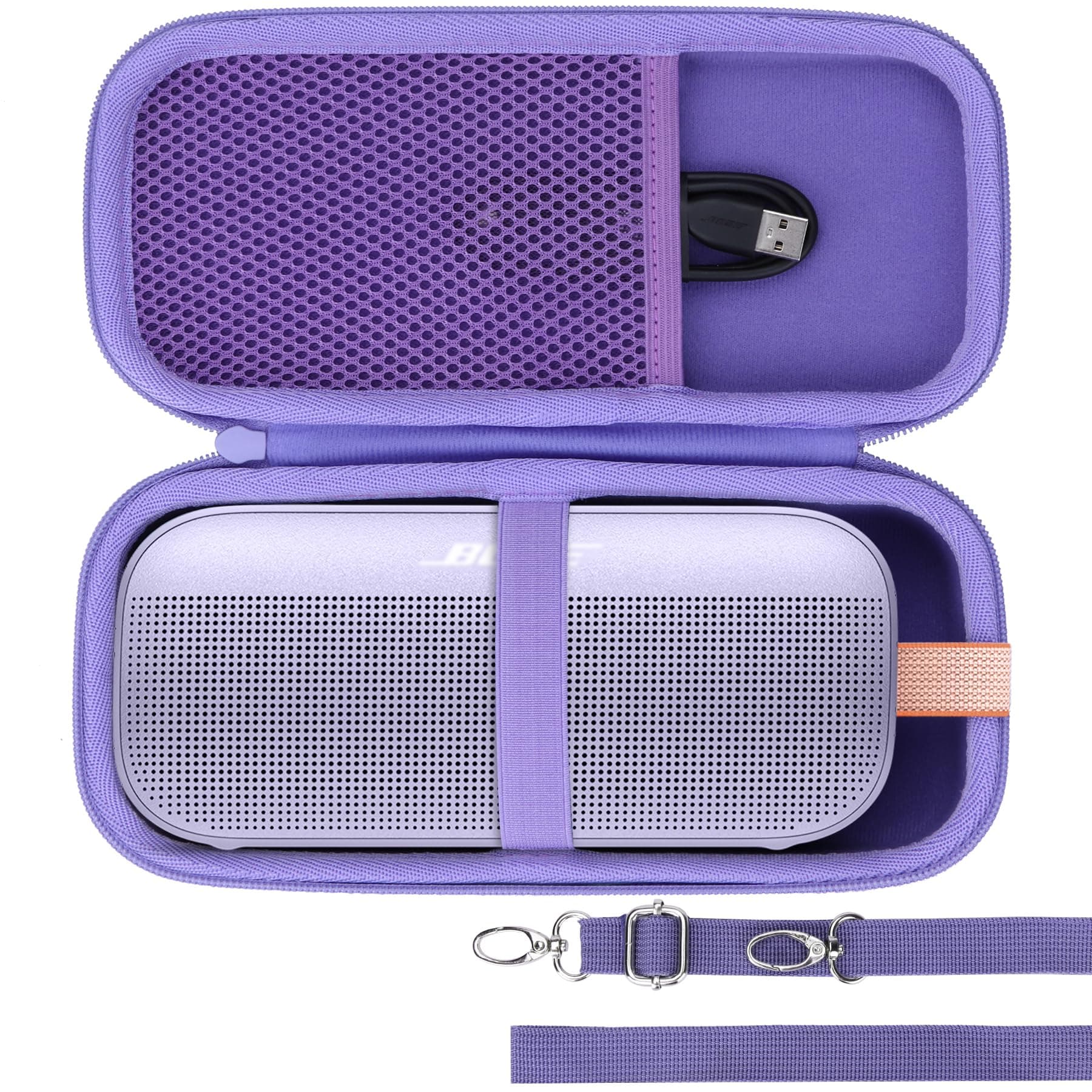 Hard Case Compatible with Bose SoundLink Flex 2nd Gen/Bose SoundLink Flex Portable Speaker, Chilled Lilac Case
