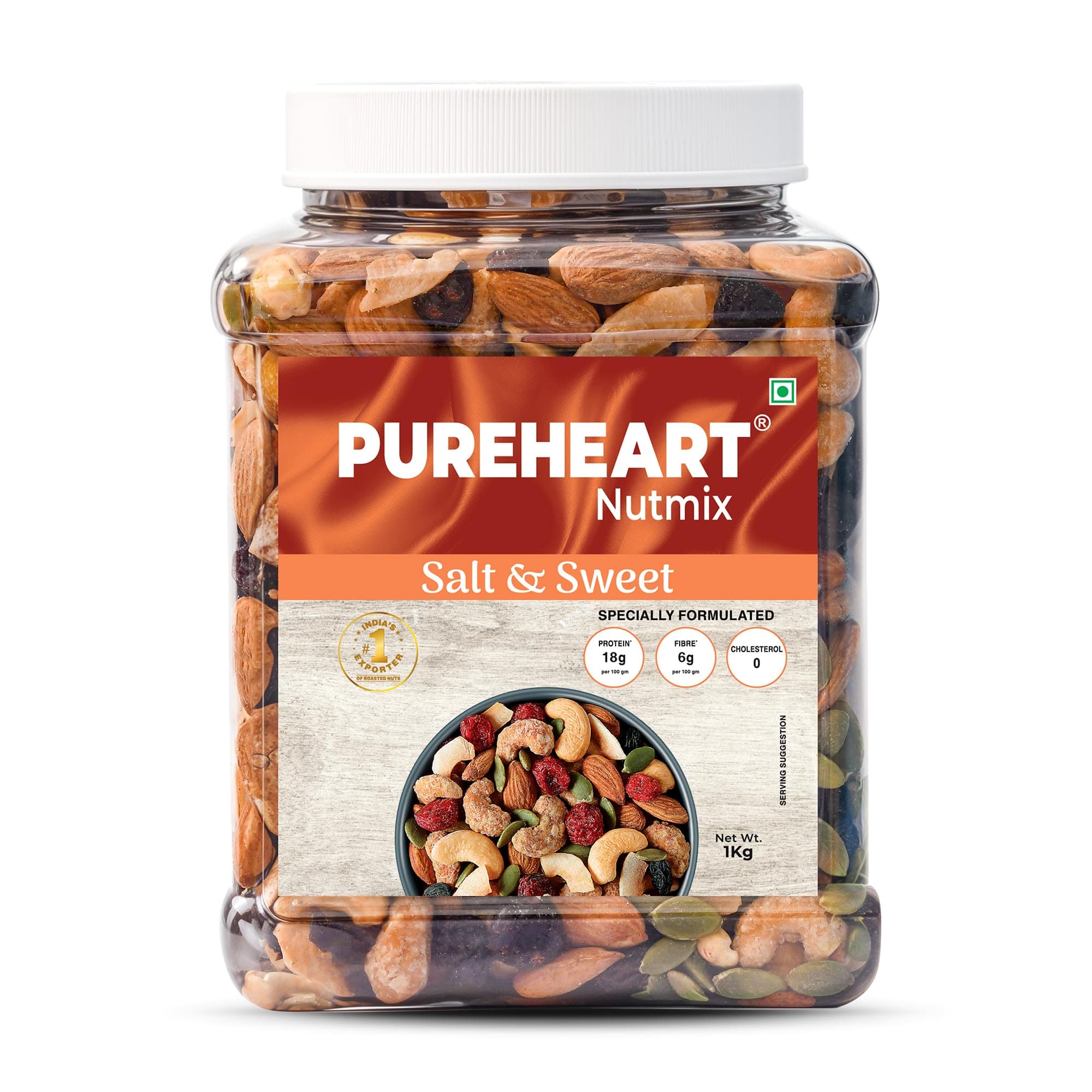 Nutmix Salt & Sweet Dry Fruits (1 kg) Premium Salted Mix Nuts (Cashews, Almonds, Raisins, Cranberries) Delicious & Crunchy Mixed Dry Fruits