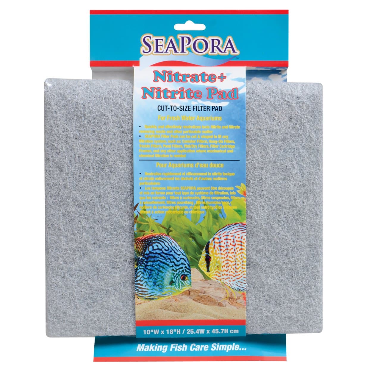 Seapora 52049 Nitrate + Nitrite Pad - Aquarium & Pond Filtration - Pad - 4.61 lbs