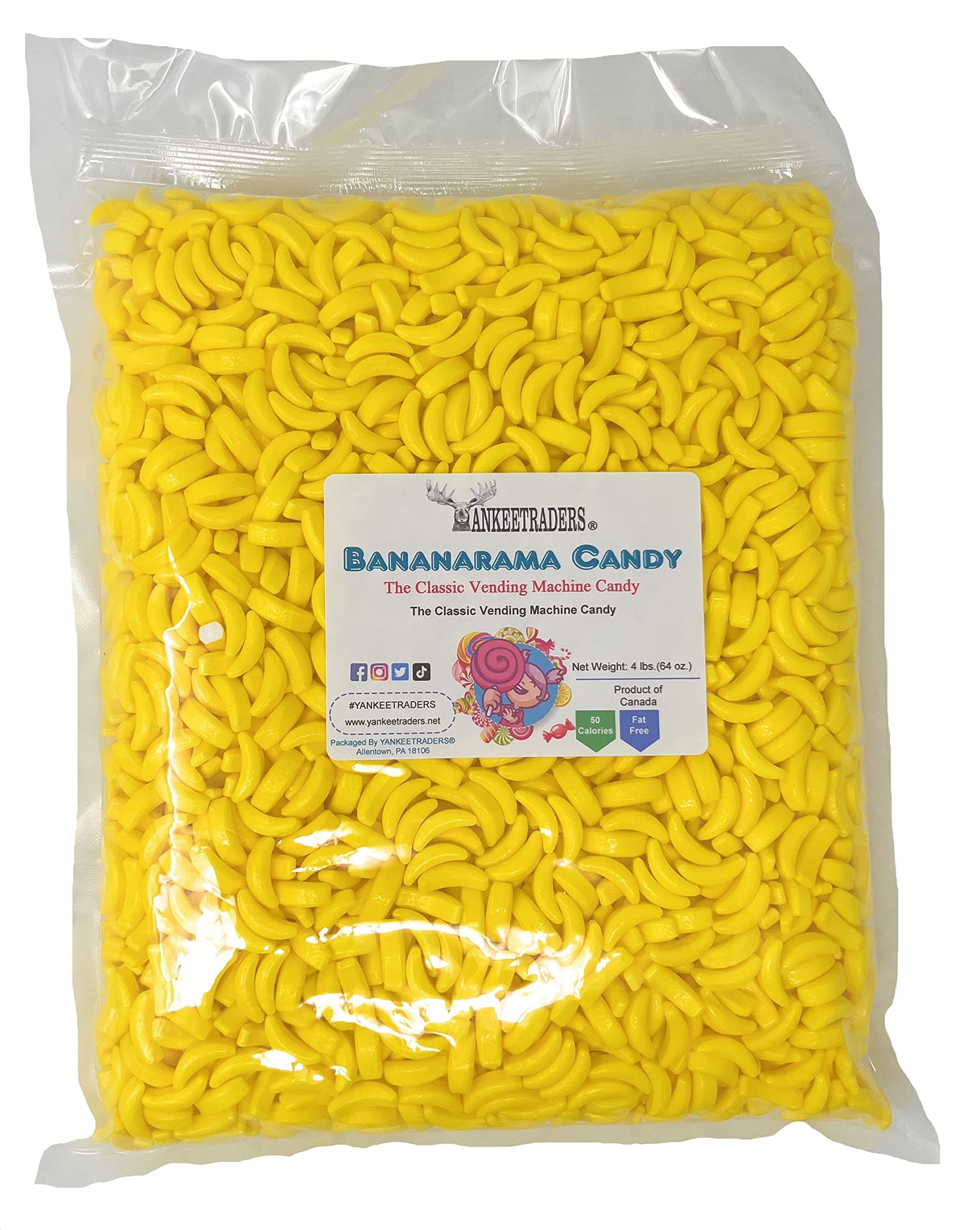 Concord Confections 4 Pounds Bananarama Candy Bulk Runts Banana Heads