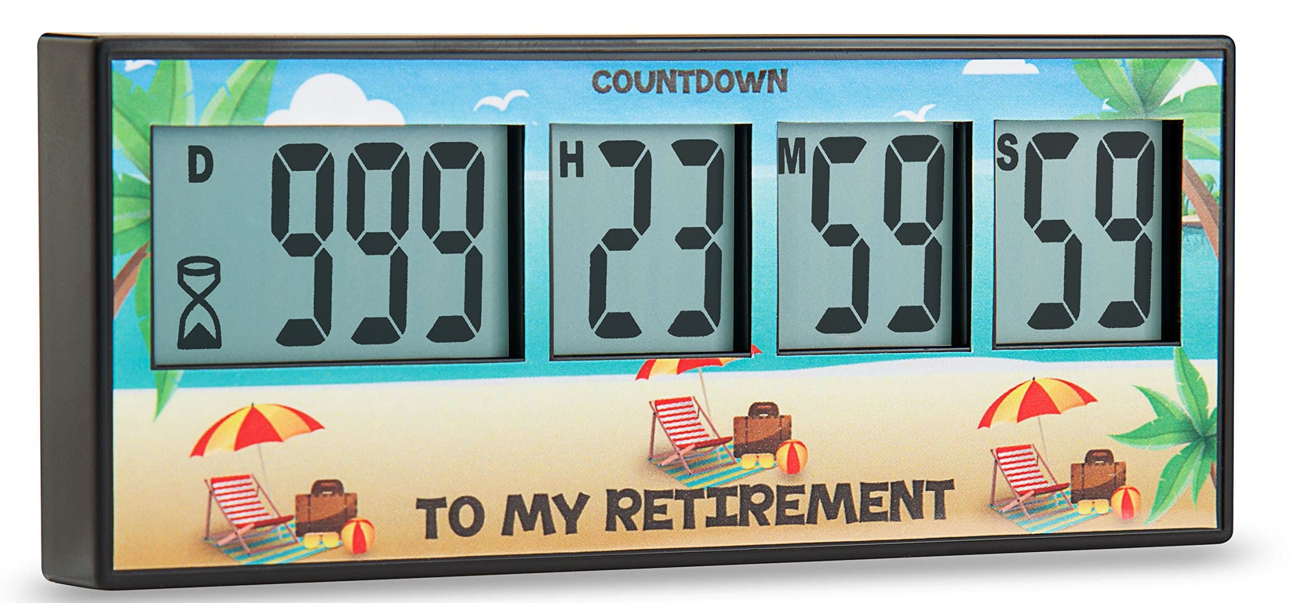 Retirement Timer up to 999 days, countdown and alarm by Cirbic (Retirement)