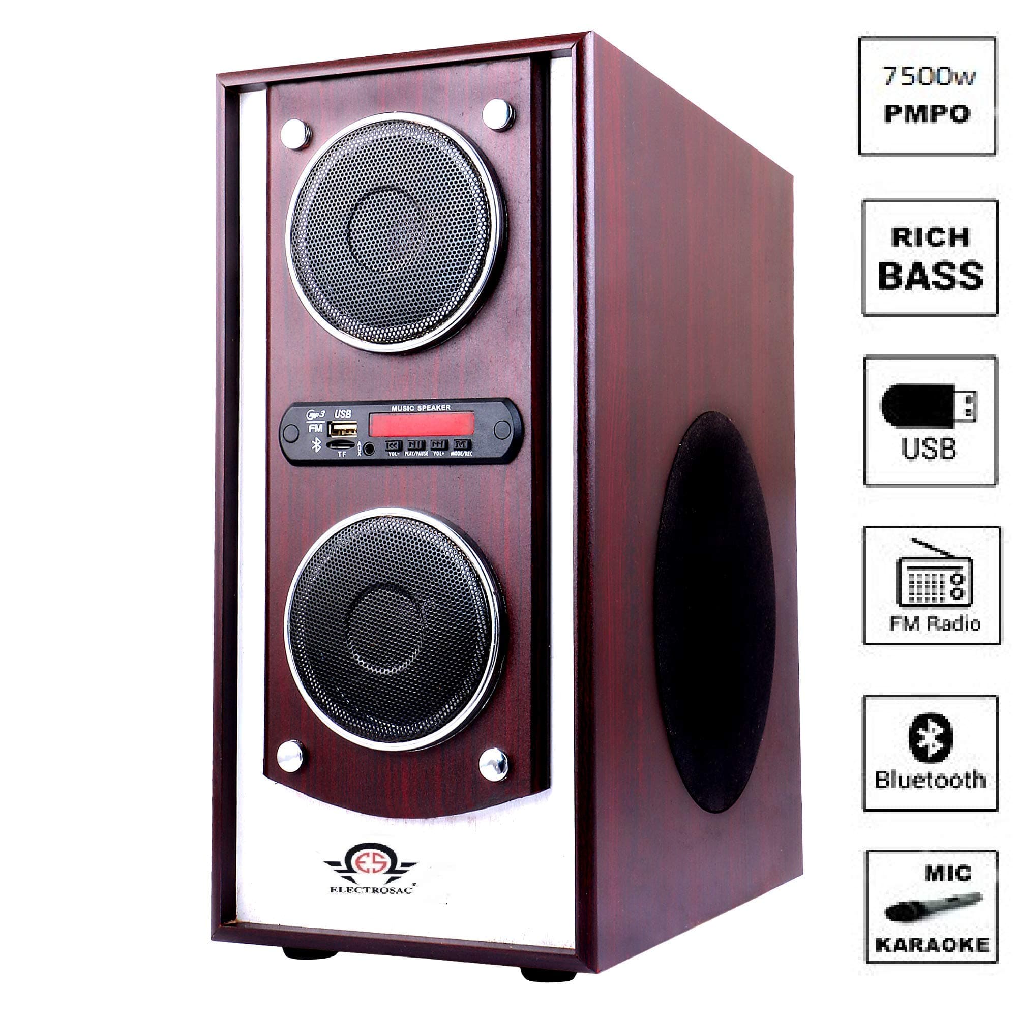 Dj Tower Speaker Boom Bass Home Theater Speaker System wth Bluetooth,Aux,FM,USB, Mic, Remote