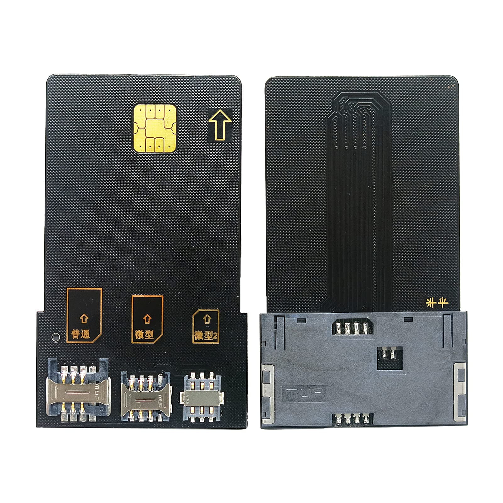 4 in 1 Smart Card sim Card Adapter for IC Card, SIM Card with 2FF 3FF 4FF Mini Micro Nano Size