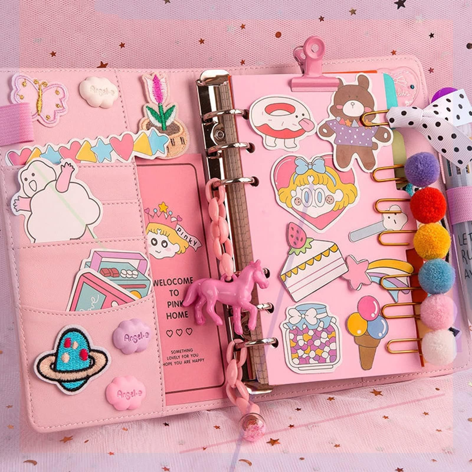 X Spring Girls Diary, Cute Kids Notebook Set, Writing Journal For Kids, Diy Lined Journal, Teenage Pre School Drawing