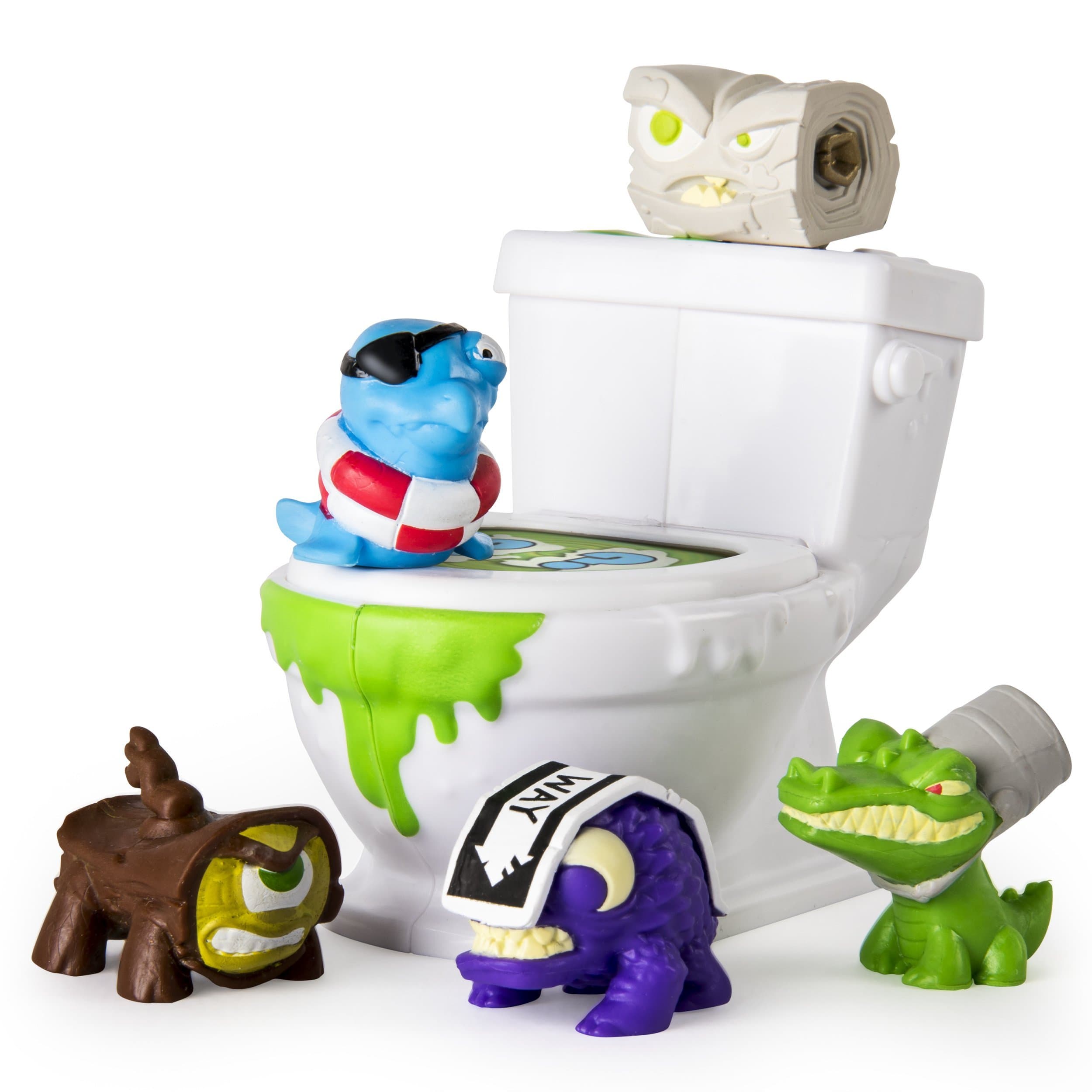 Flush Force - Series 1 - Filthy 5 Pack Collectible Figures (Color/Styles May Vary), Brown