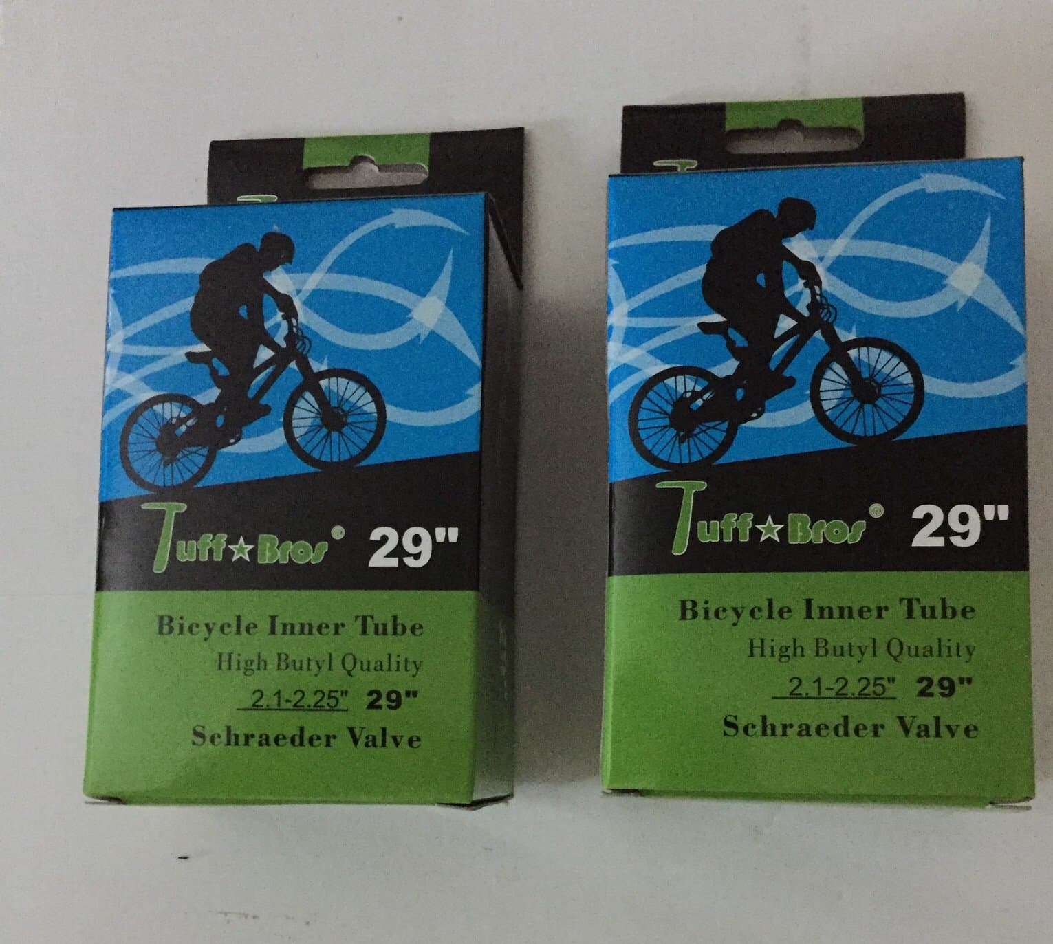 2 Pk Tuff Bros Bicycle Bike Inner Tube 29" X 1.75-2.125" Shraeder Valve Tube