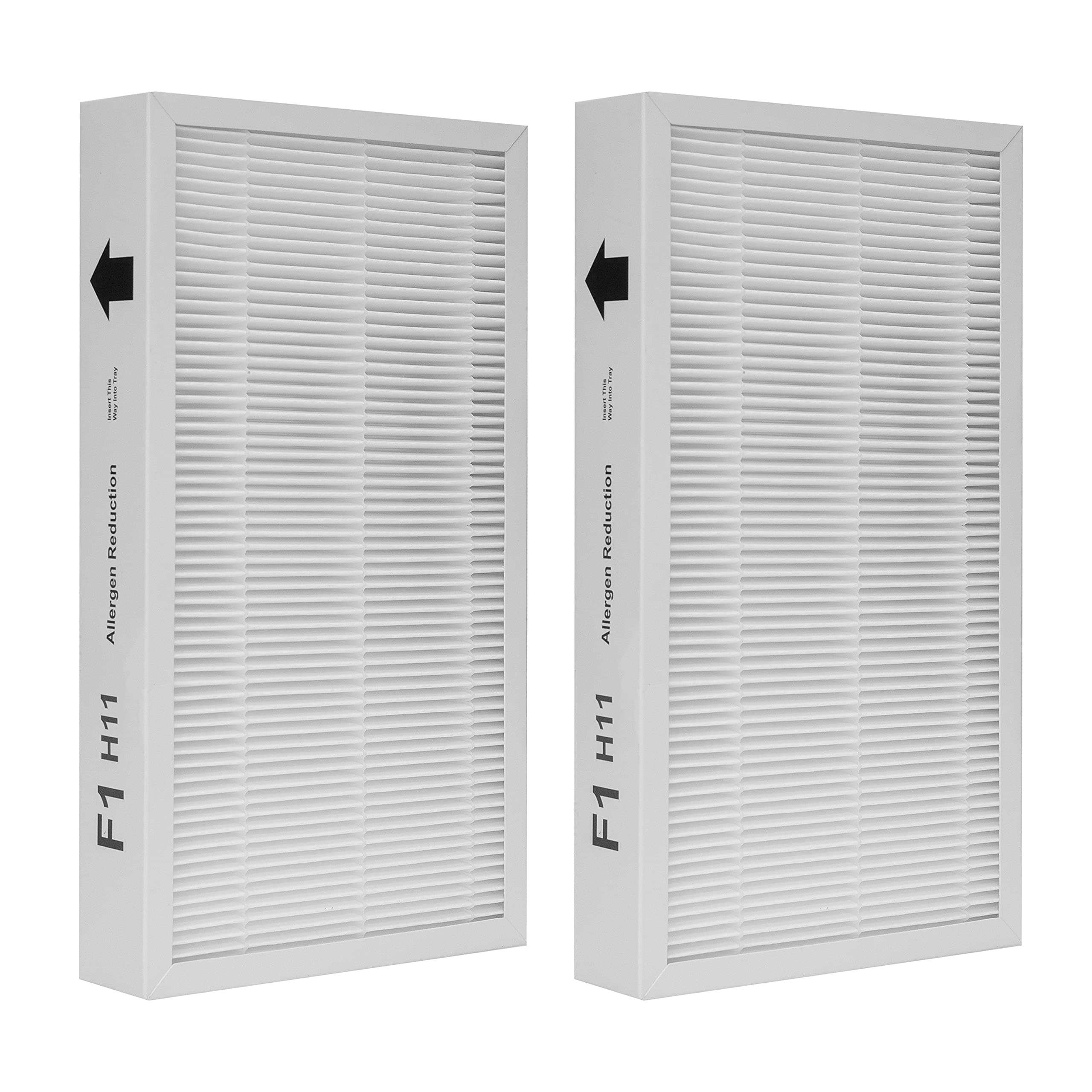 HichoryerF1 Filter Allergen Reduction, Replacement Filter Compatible with Filtrete C01 T02 Room Air Purifier FAP-C01-F1 and FAP-T02-F1,2 Pack