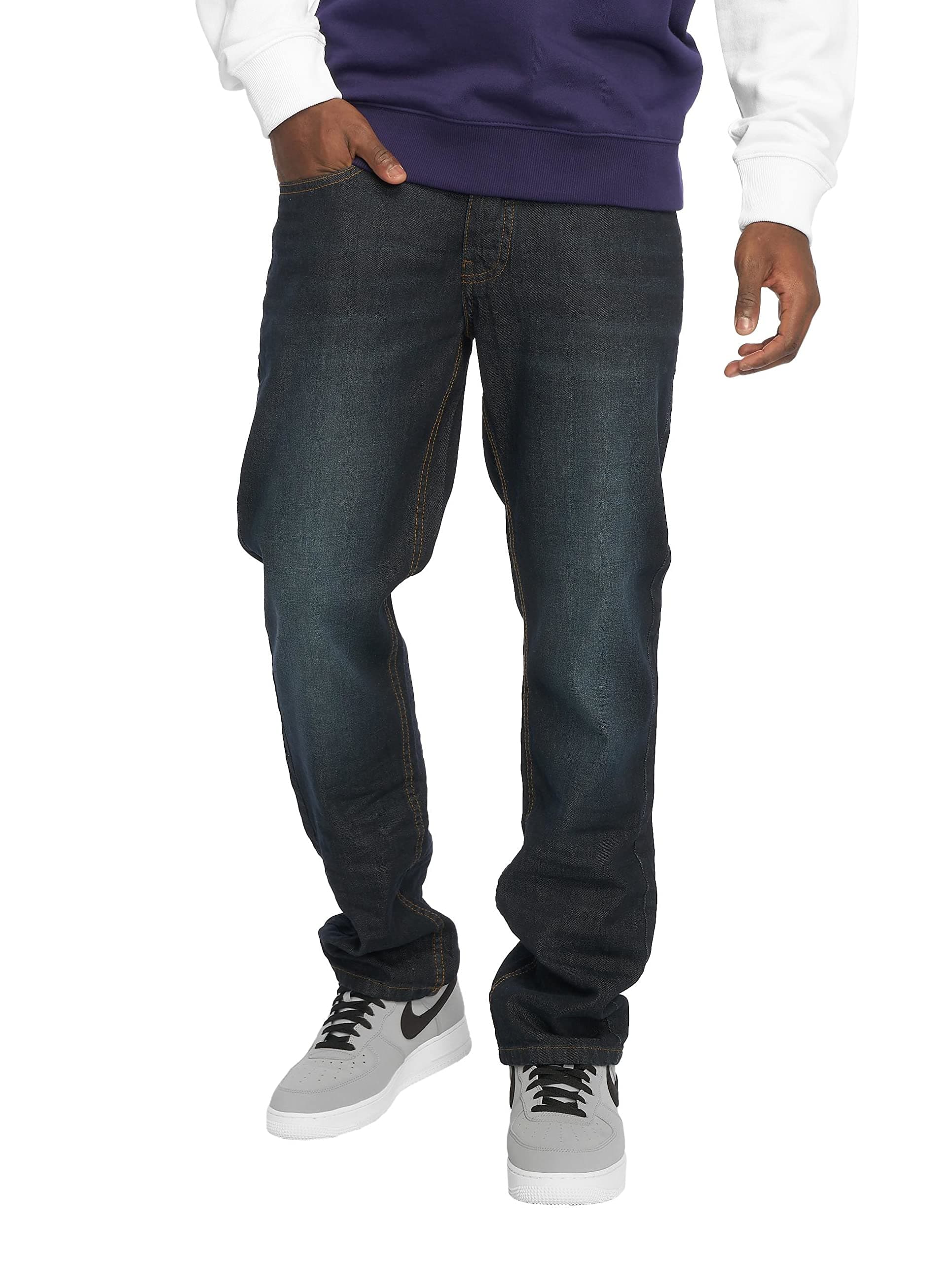 RocawearMen's Straight Jeans Blue dark blue - Blue - W44