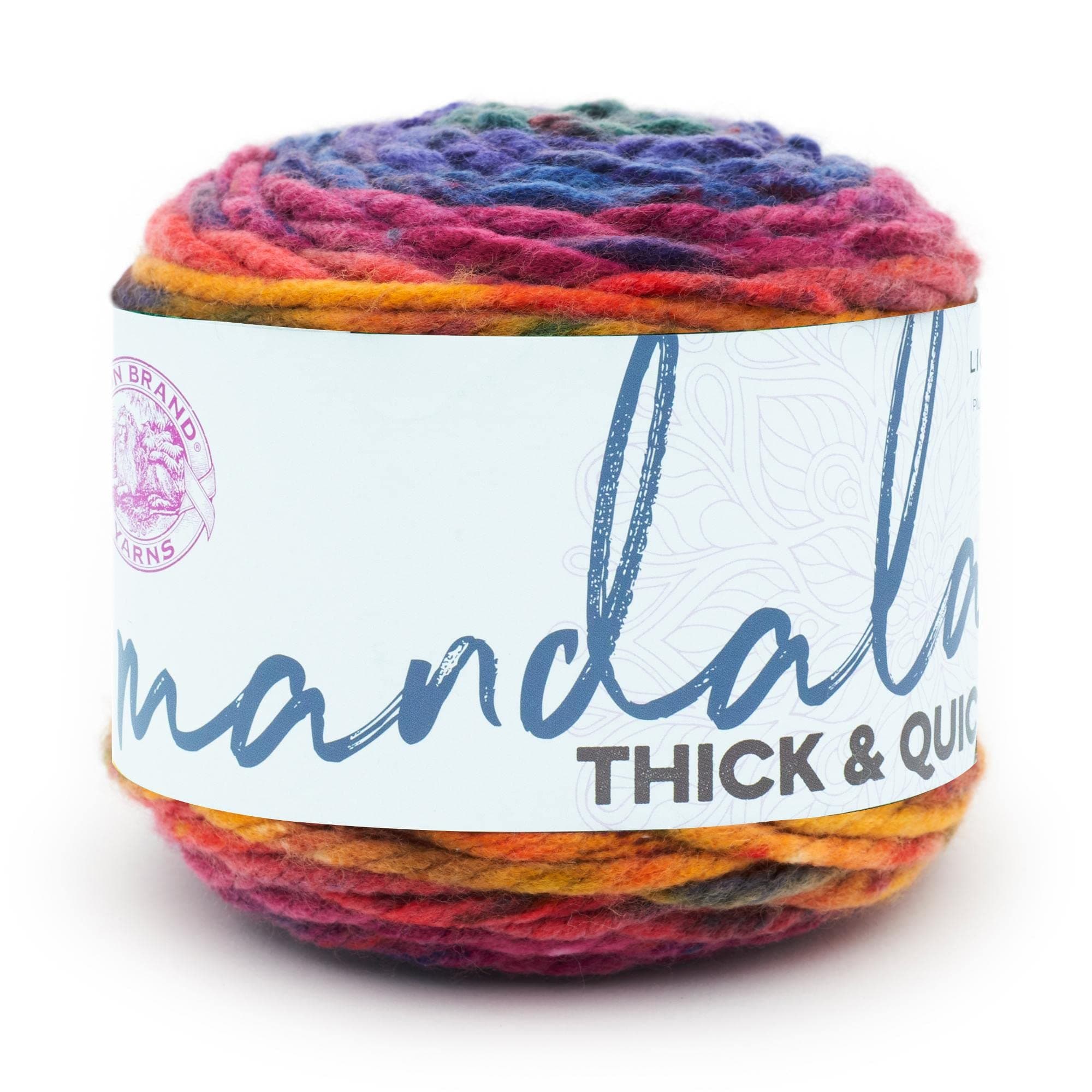 Lion Brand Yarn Mandala Thick & Quick Bulky Yarn, Turbine, 1 Skein