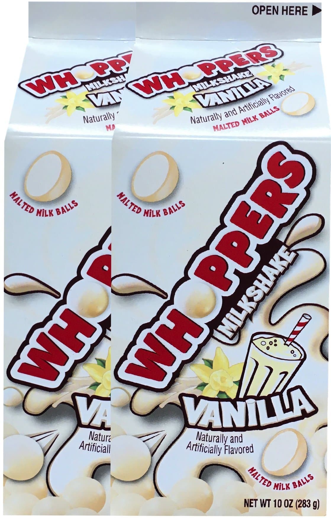 Whoppers Milkshake Vanilla Malted Milk Balls Net Wt 10 Oz Milk Carton Edition (2)