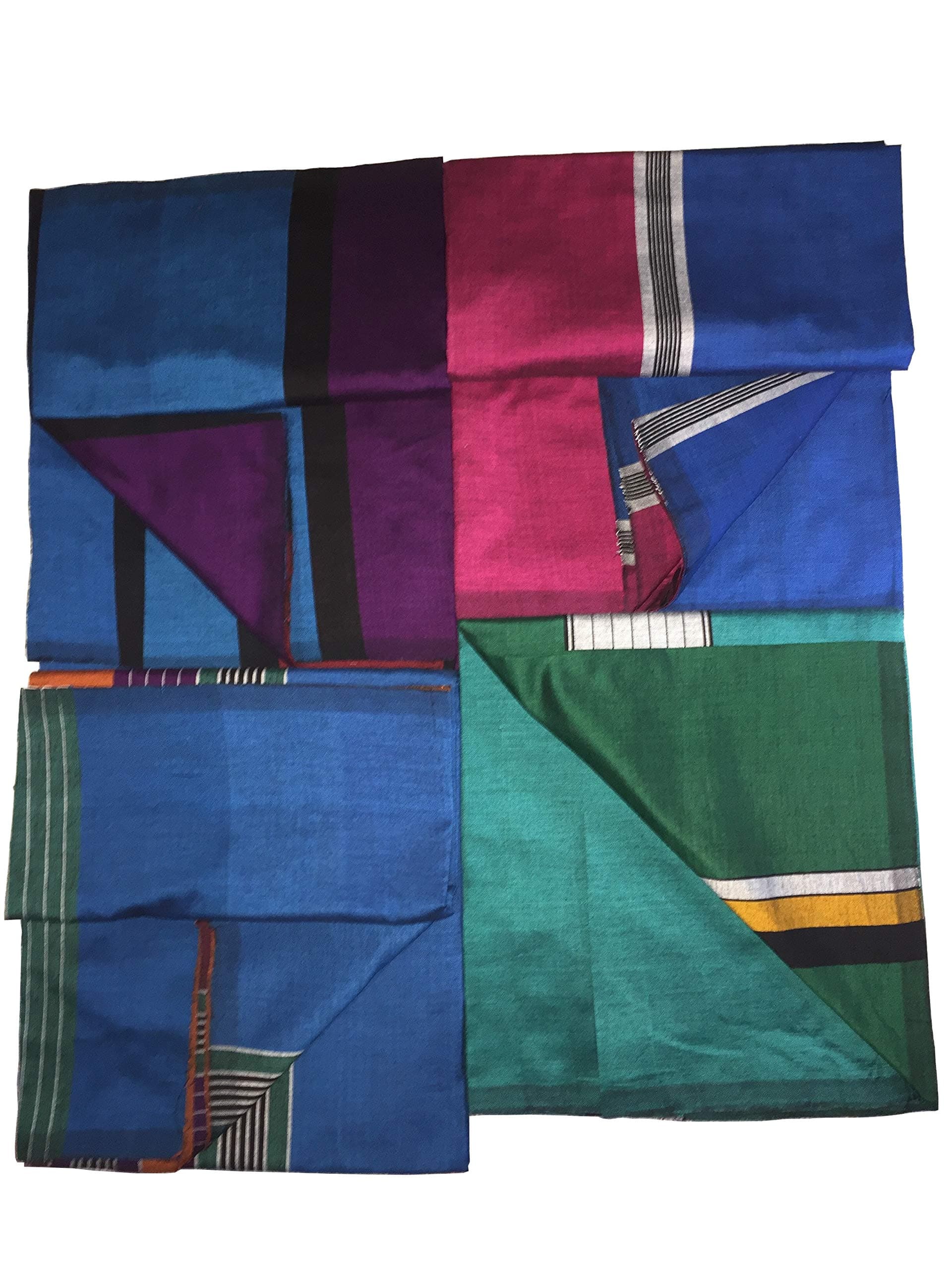 Handloom Sarong Mens Handloom Lungi Sarong 100% cotton. Stitched Tube sarong,Assorted Colors and Designs., Multi Color, Medium