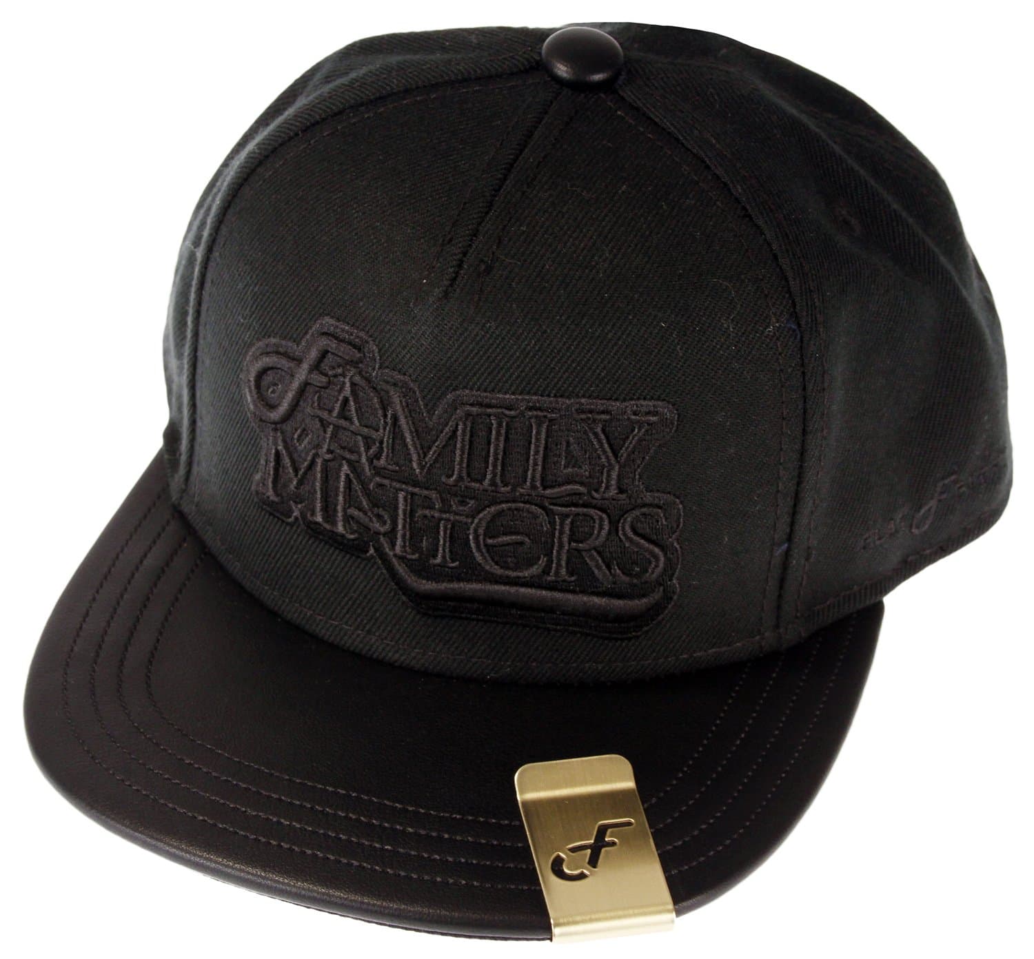 Flat Fitty Family Matters Snapback Cap (OSFA, Black)