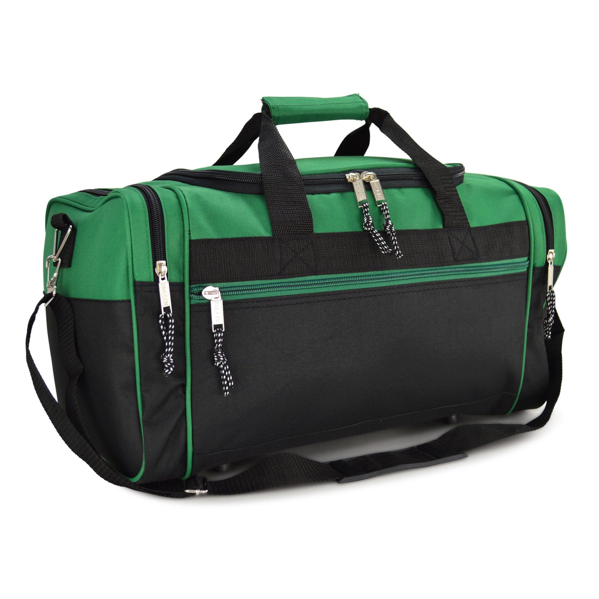 21" Blank Sports Duffle Bag Gym Bag Travel Duffel Adjustable Strap in Green